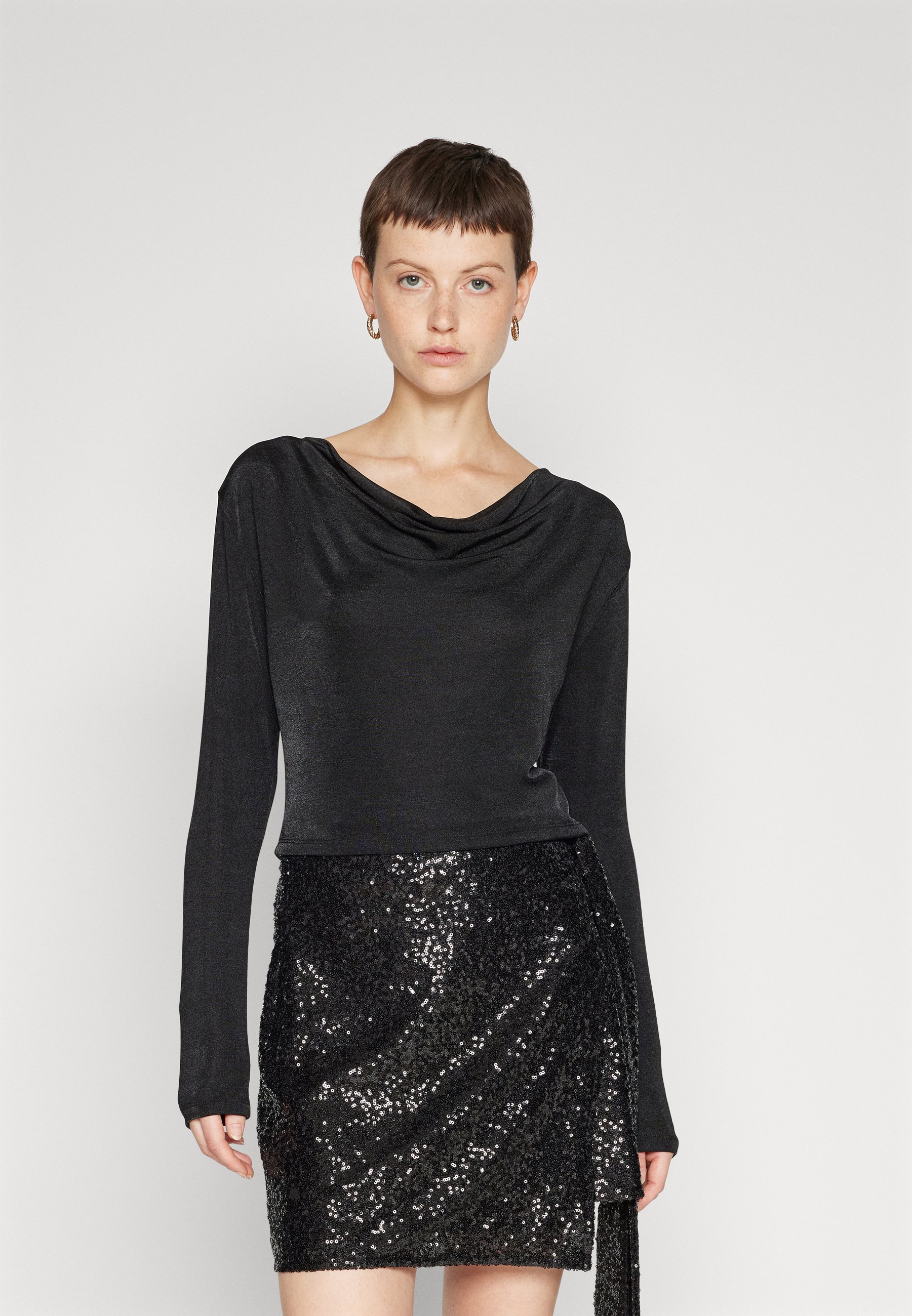 ONLY ONLCLAIRE - Long sleeved top - black