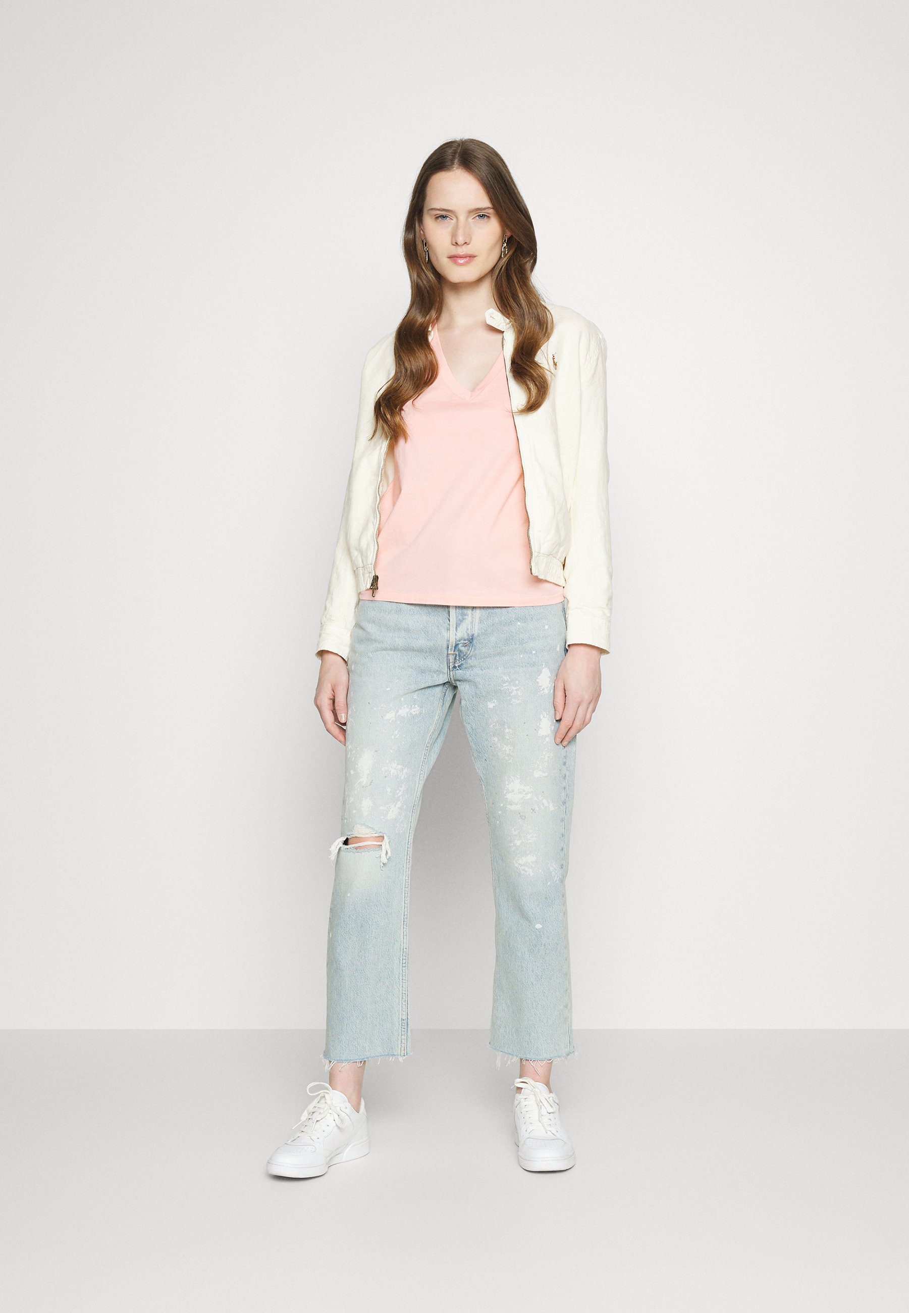 Polo Ralph Lauren TEE SHORT - Basic T-shirt - deco corl/coral