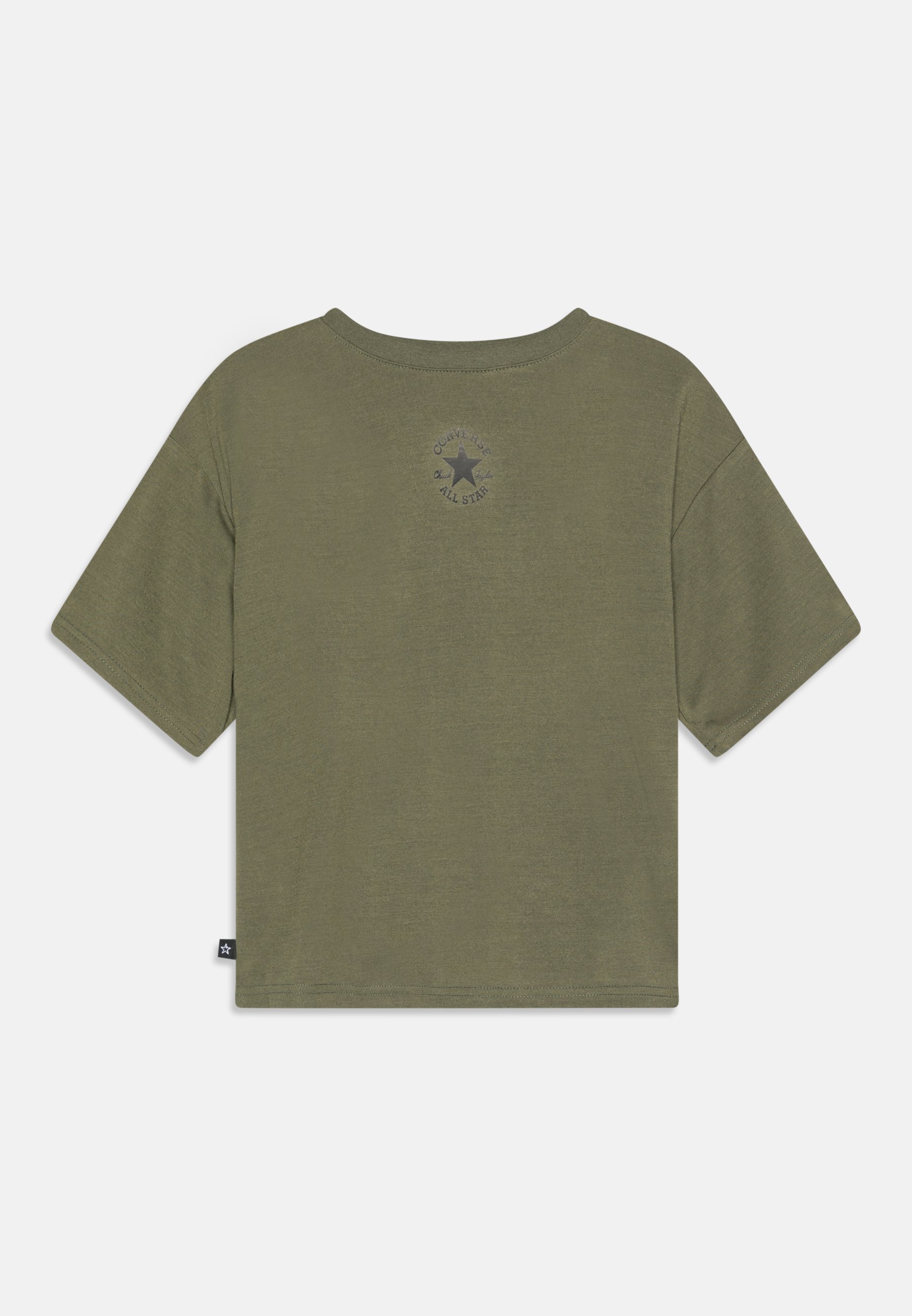 Converse CHUCK PATCH BOXY - Print T-shirt - khaki