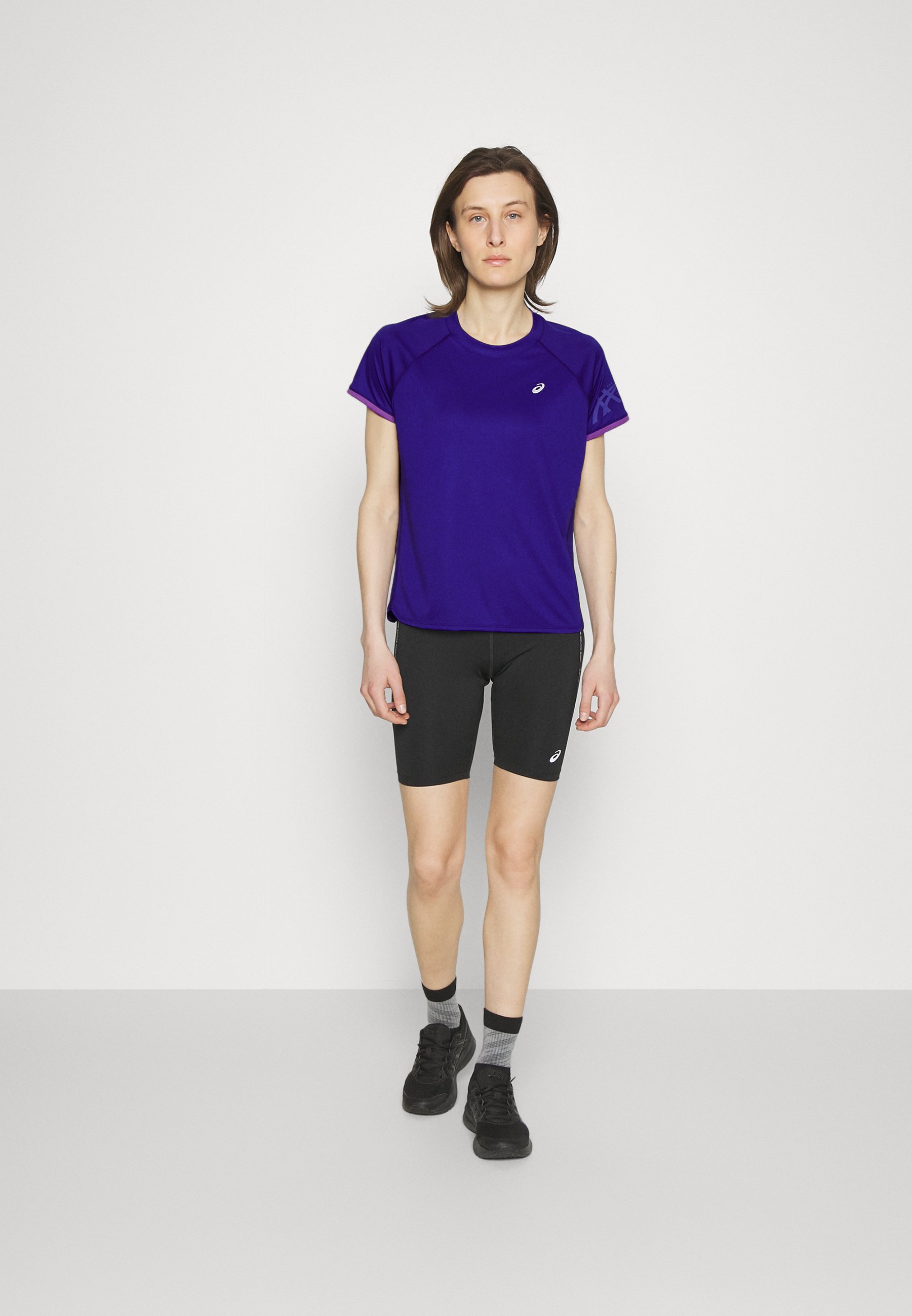 ASICS ICON - Sports T-shirt - eggplant/blue violet/dark purple