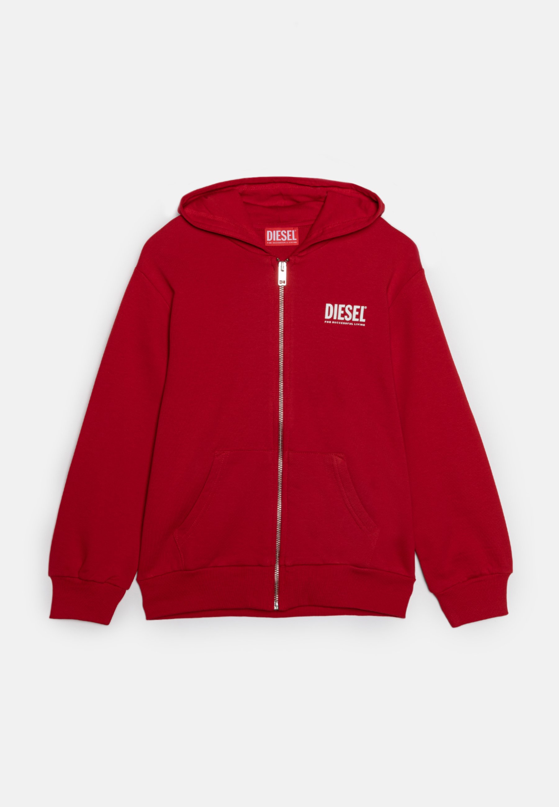 Diesel LSTEPPIU DI OVER UNISEX - Zip-up sweatshirt - new red/red