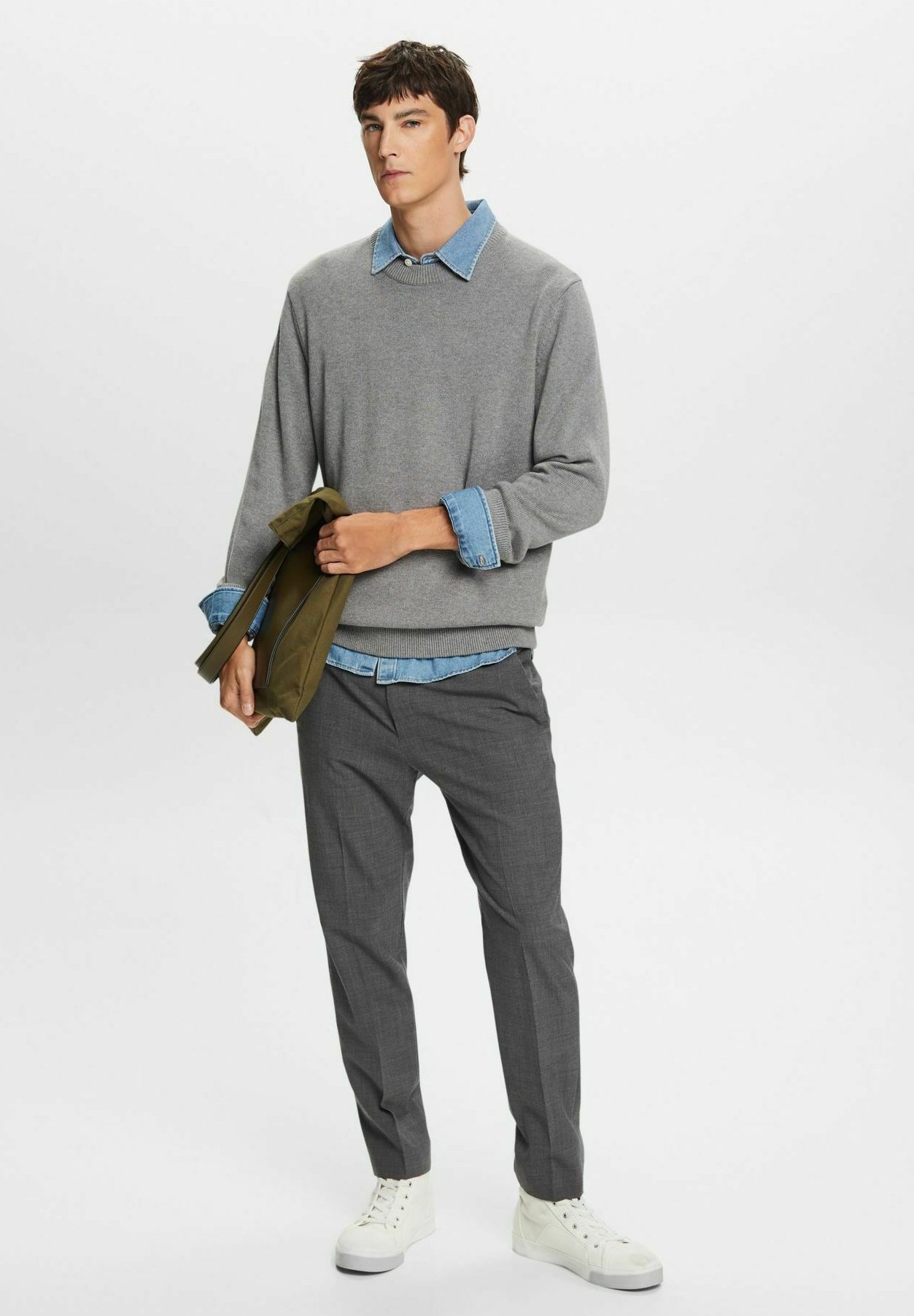 Esprit Jumper - medium grey/grey