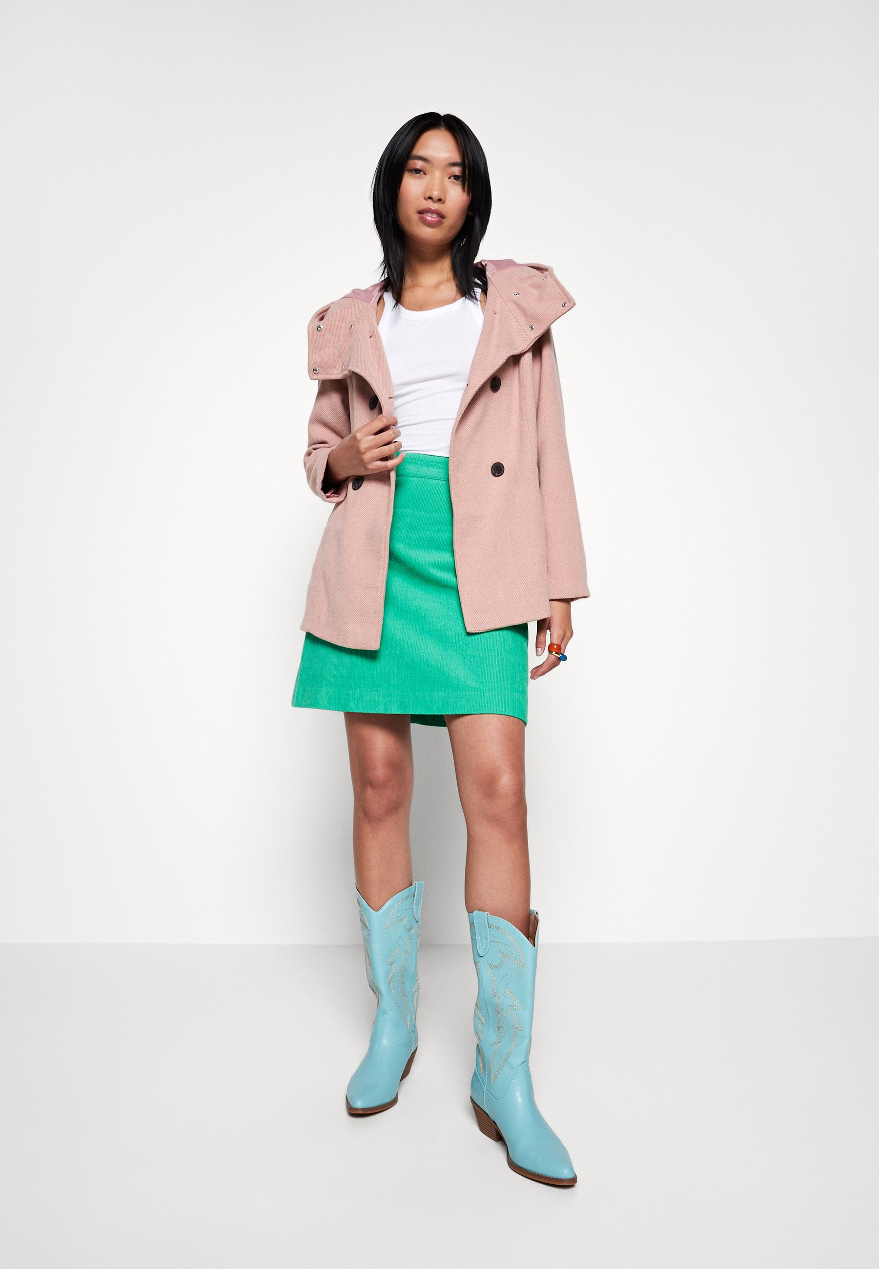 Vero Moda VMSHILA JACKET - Short coat - old rose melange/light pink