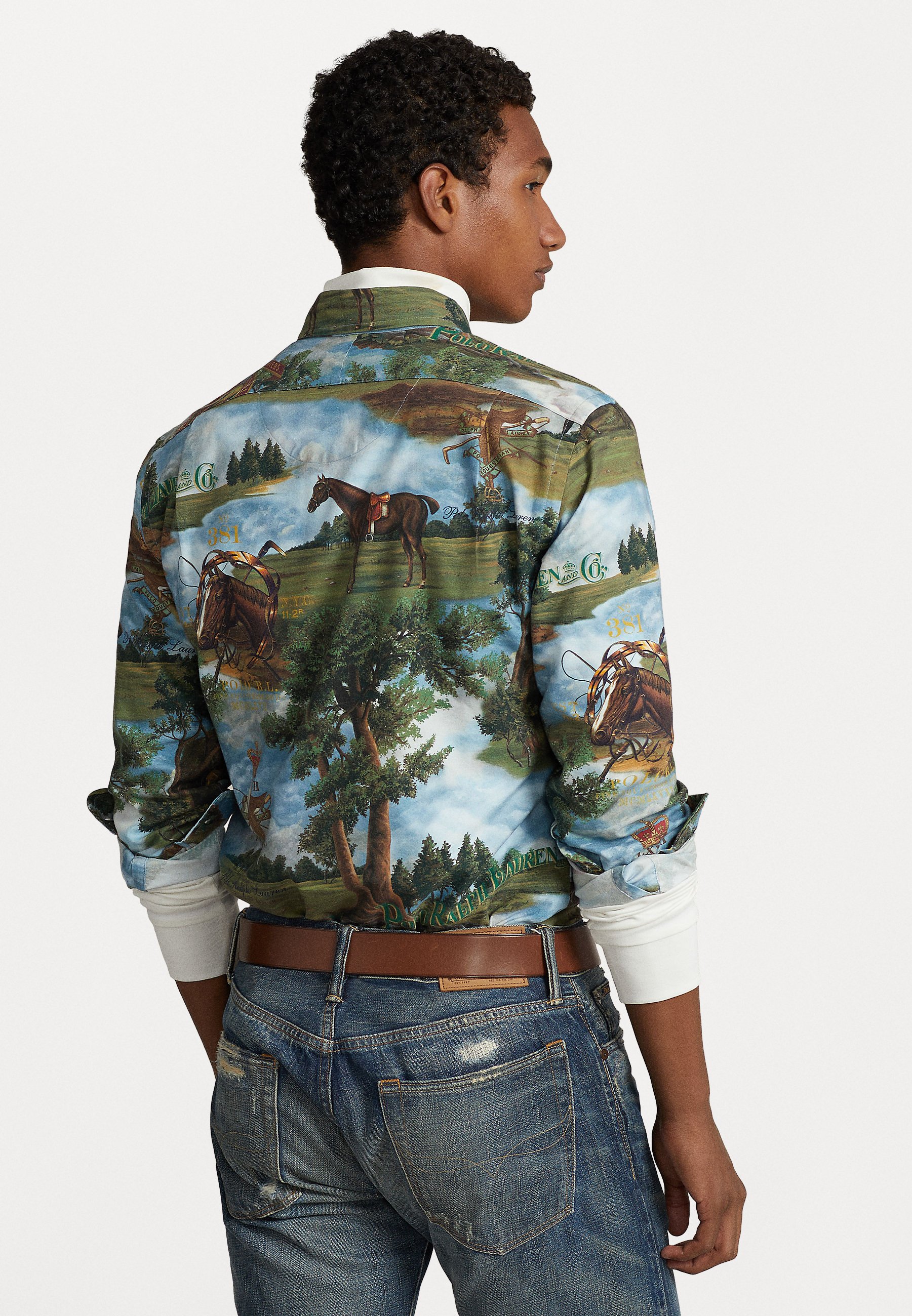 Polo Ralph Lauren LONG SLEEVE - Shirt - morgan scenic/multi-coloured