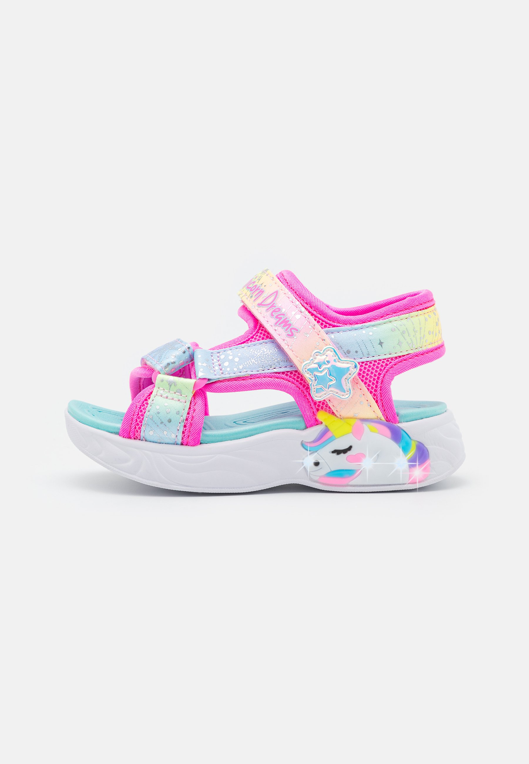 Skechers UNICORN DREAMS  - Sandals - pink/multi-coloured/pink
