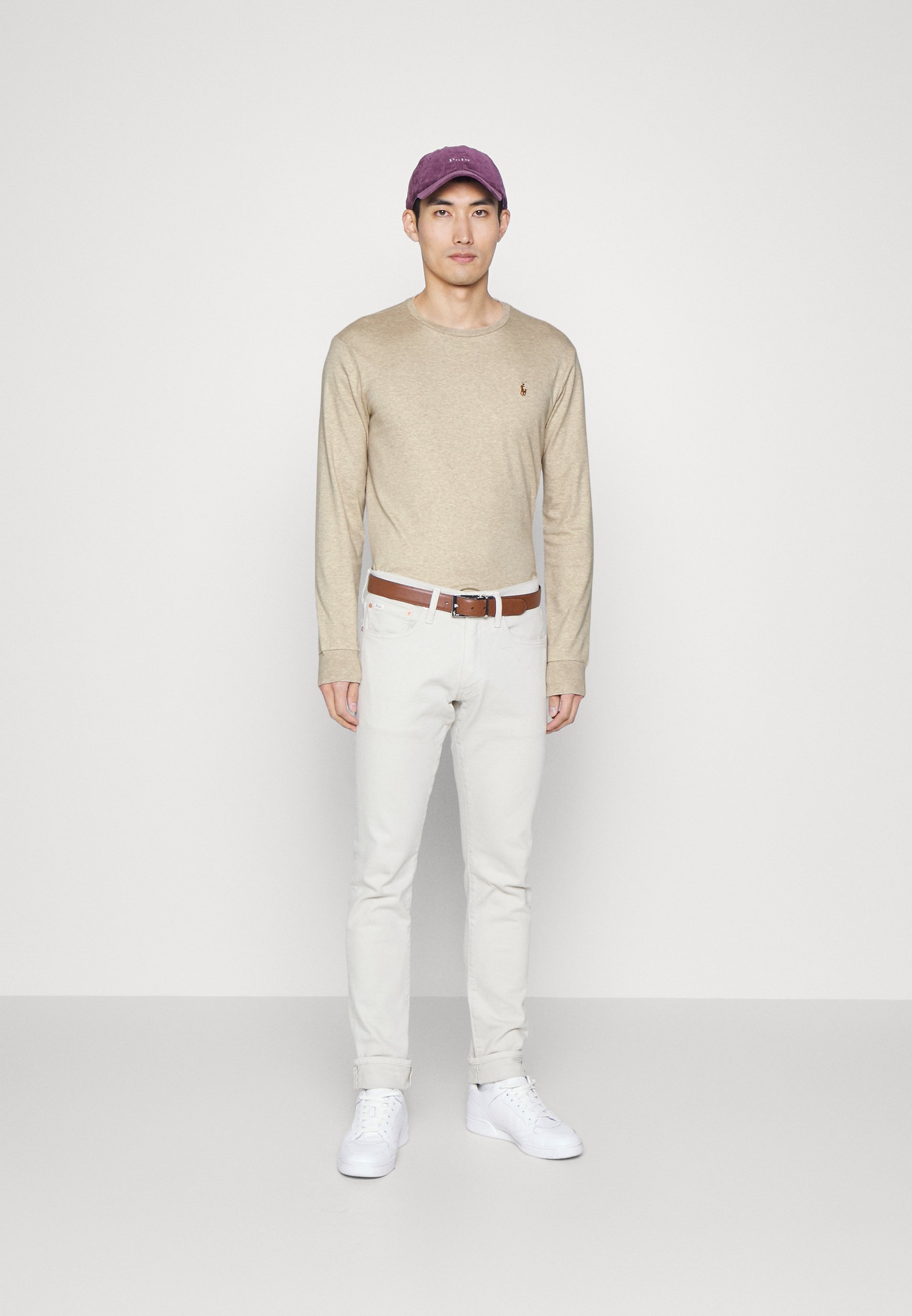 Polo Ralph Lauren LONG SLEEVE - Long sleeved top - sand heather/sand
