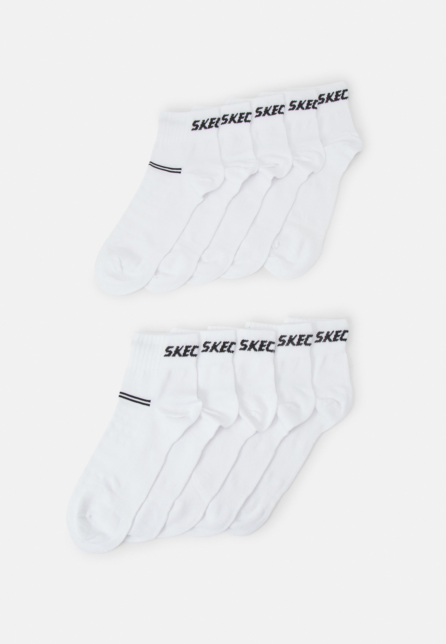 Skechers ONLINE VENTILATION ORGANIC QUARTER 10 PACK - Socks - white