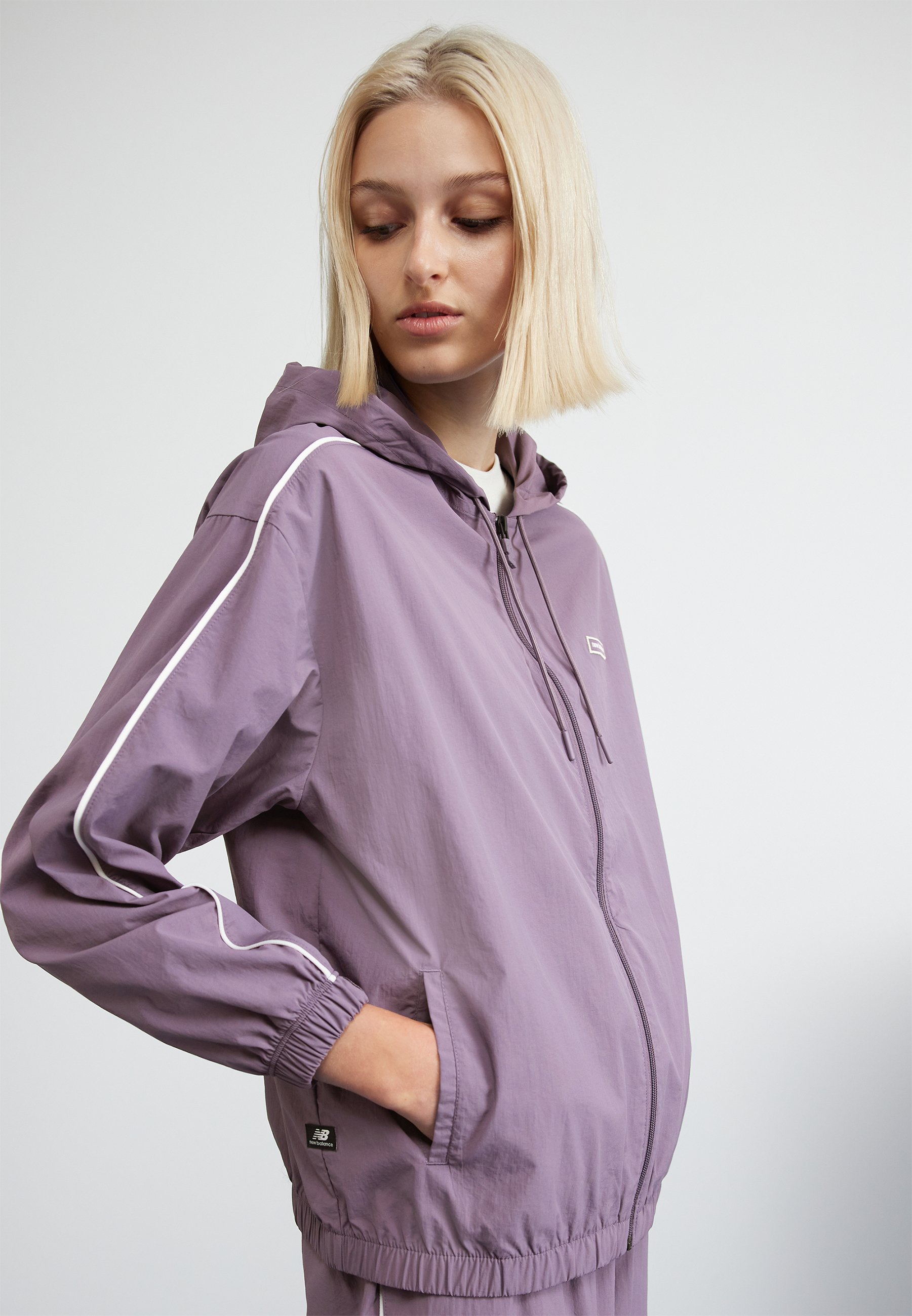 NB ESSENTIALS JACKET - Training jacket - shadow/purple