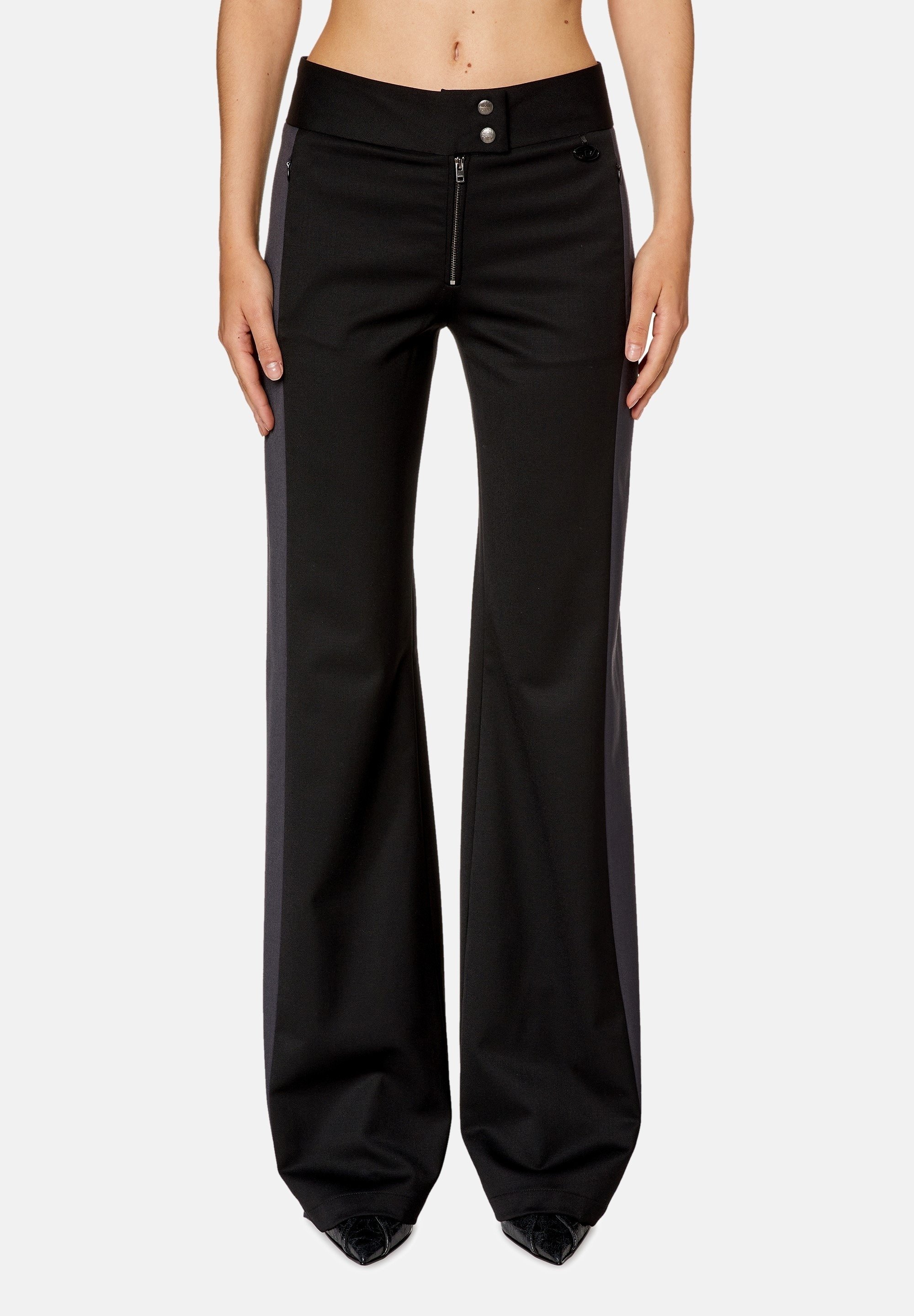 Diesel P-PRITHA - Trousers - black/blue/black