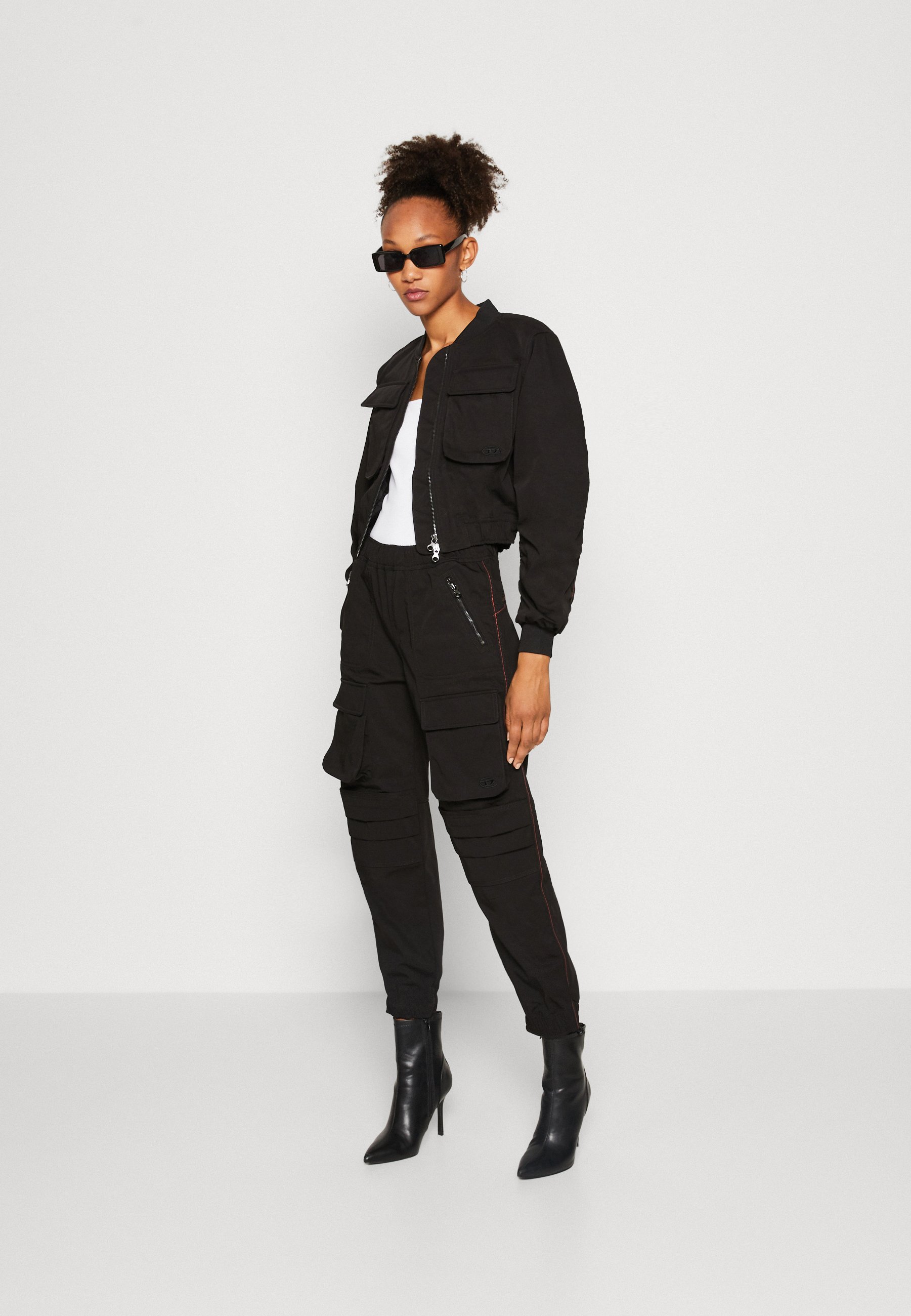 Diesel P-MIRT - Cargo trousers - black