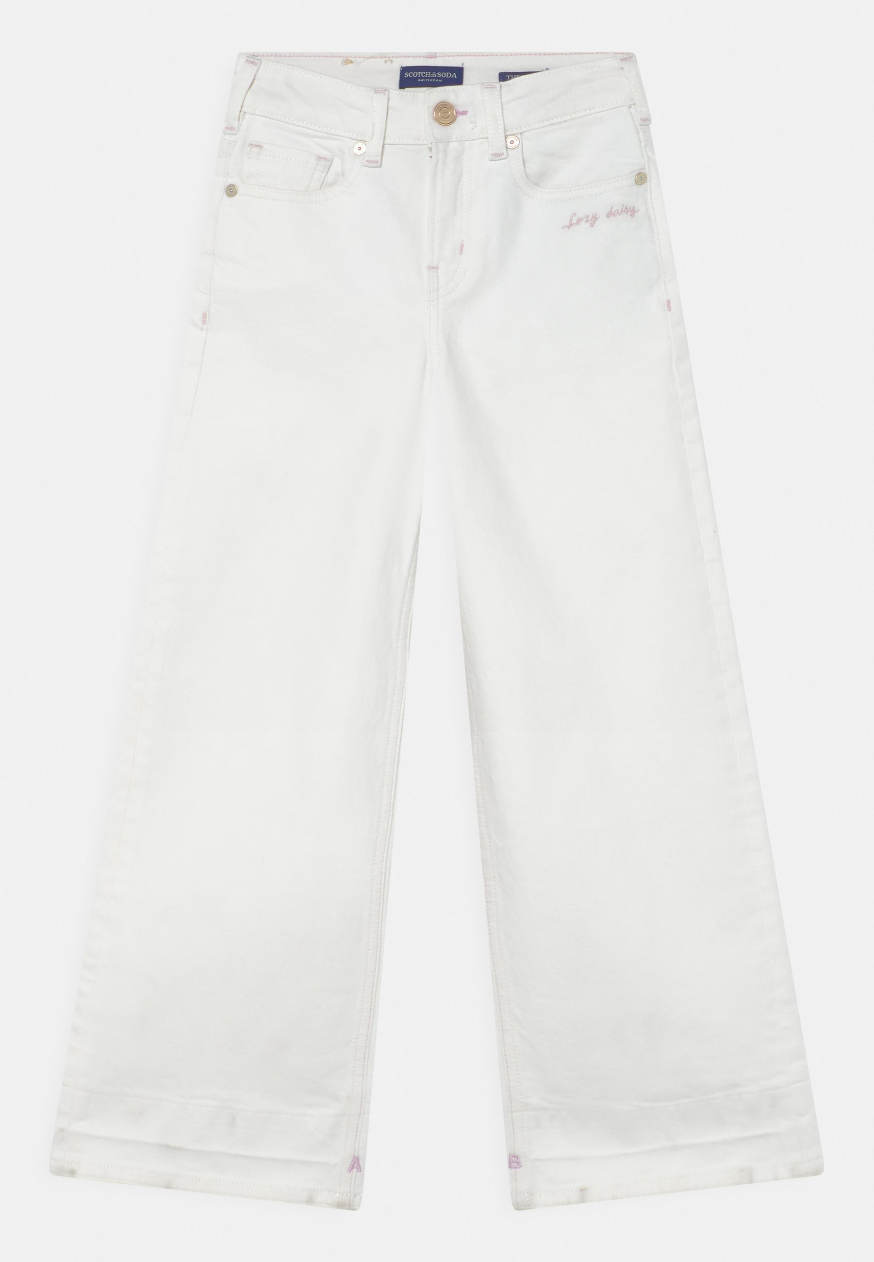 Scotch & Soda THE WAVE HIGH RISE SUPER WIDE KEEP IT COOL - Relaxed fit jeans - off-white