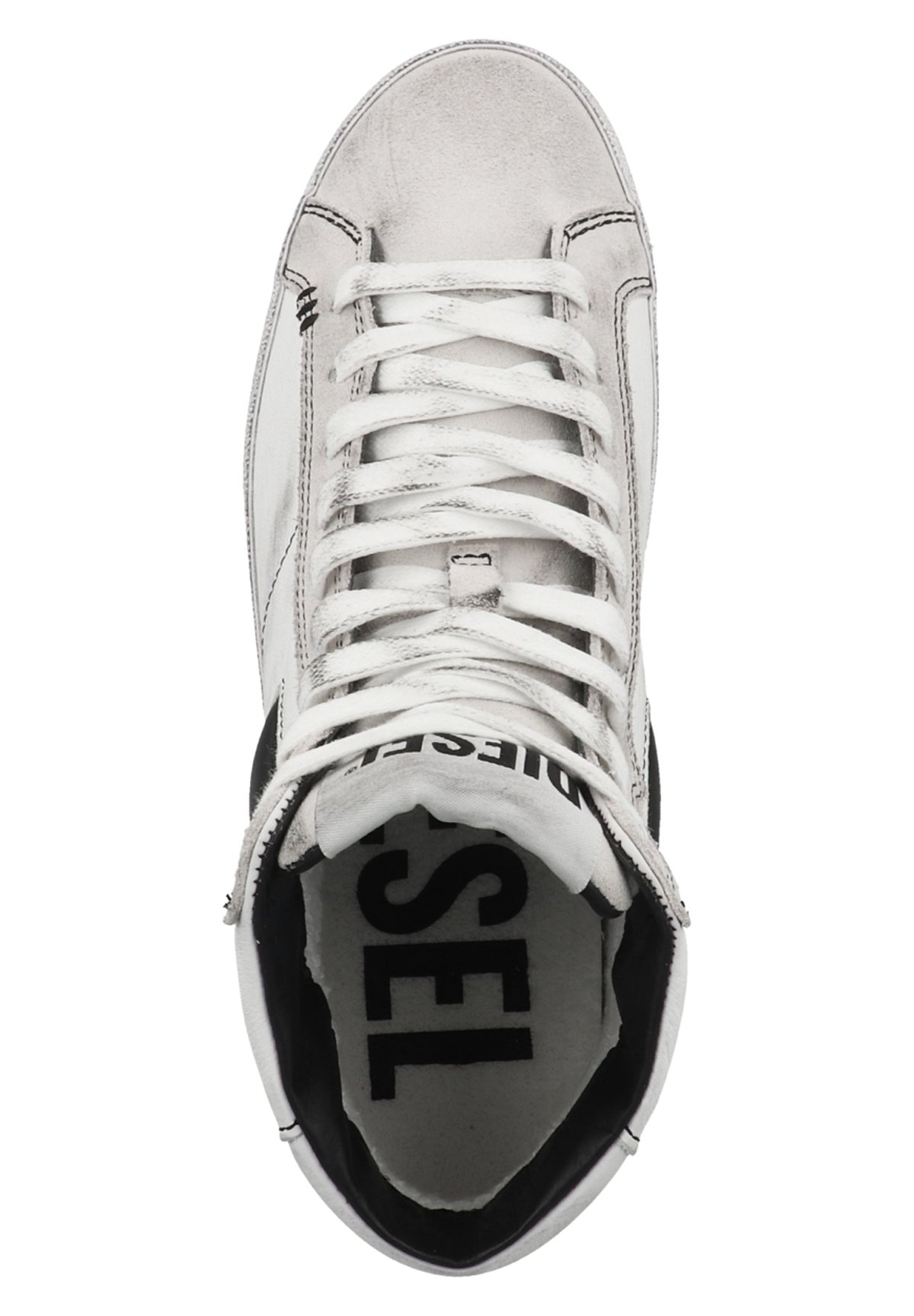Diesel S-LEROJI MID W - High-top trainers - white/black/white