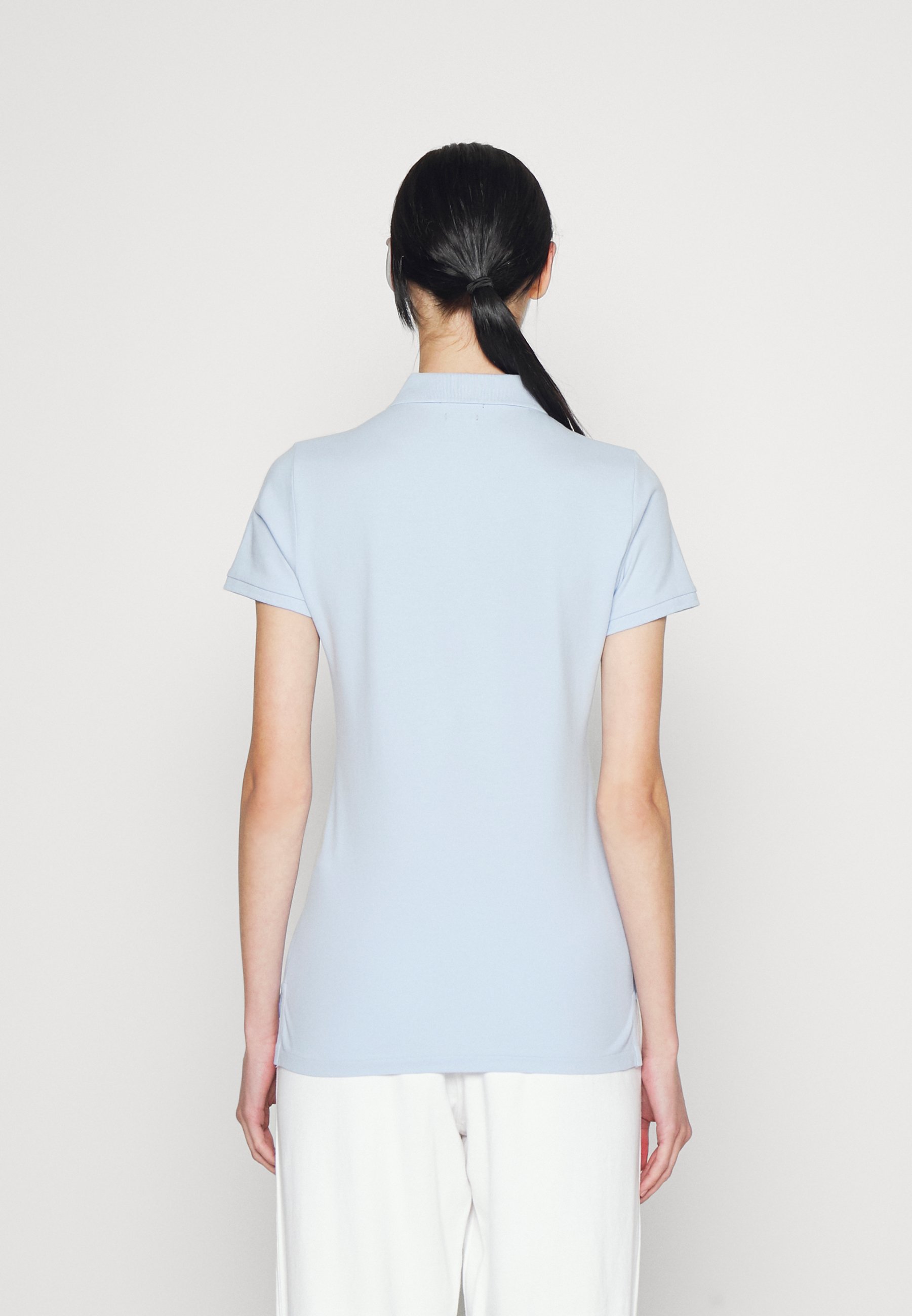 Polo Ralph Lauren JULIE SLIM SHORT SLEEVE - Polo shirt - office blue/blue