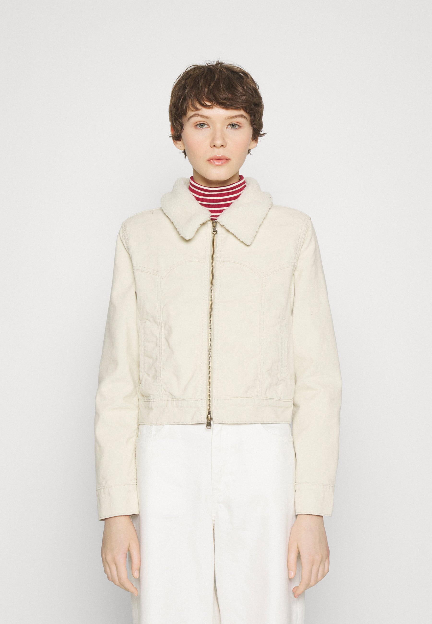 Levi's® SHERPA TRUCKER - Summer jacket - almond milk/beige