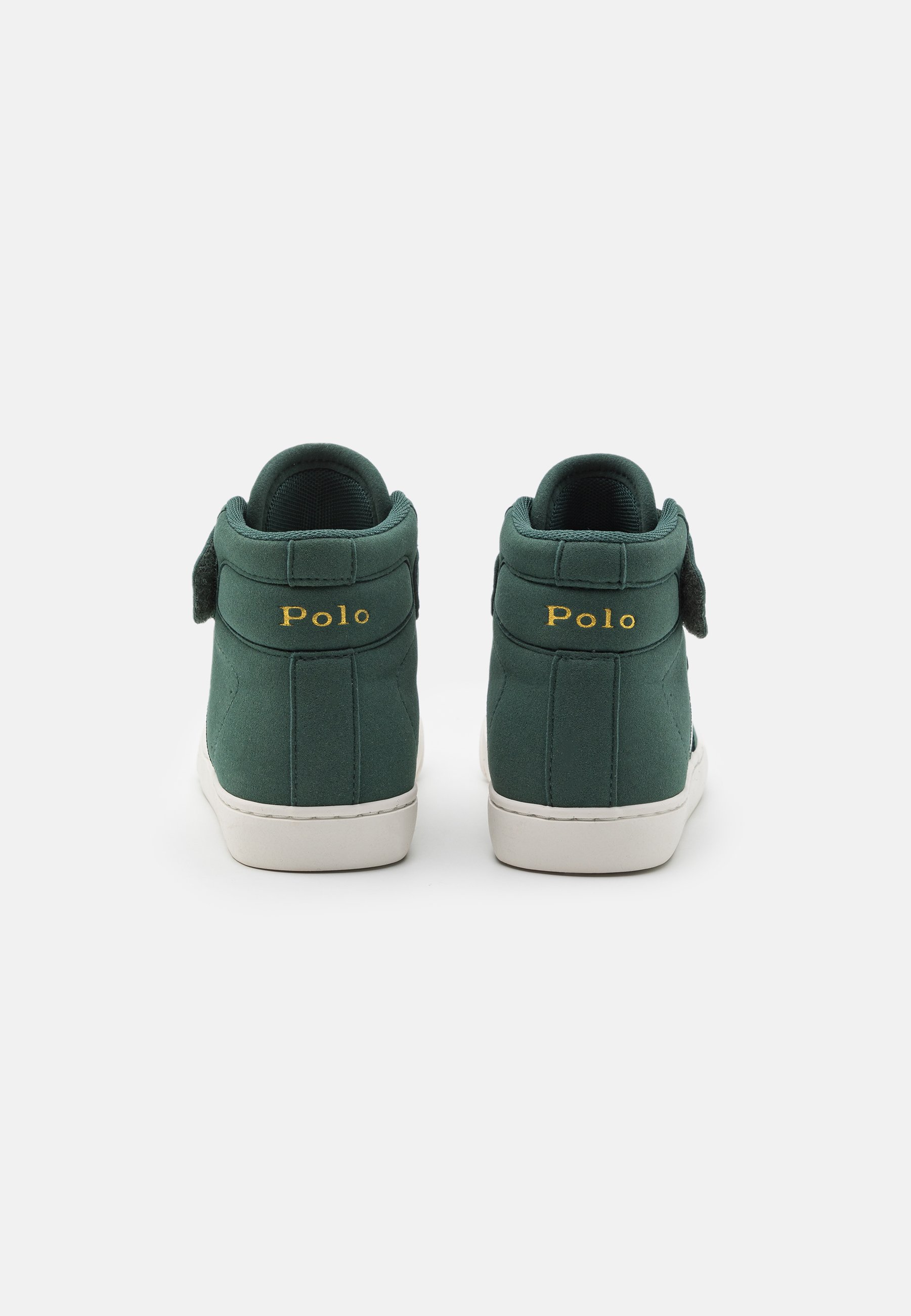 Polo Ralph Lauren COURT PS UNISEX - High-top trainers - green/cream/gold/dark green