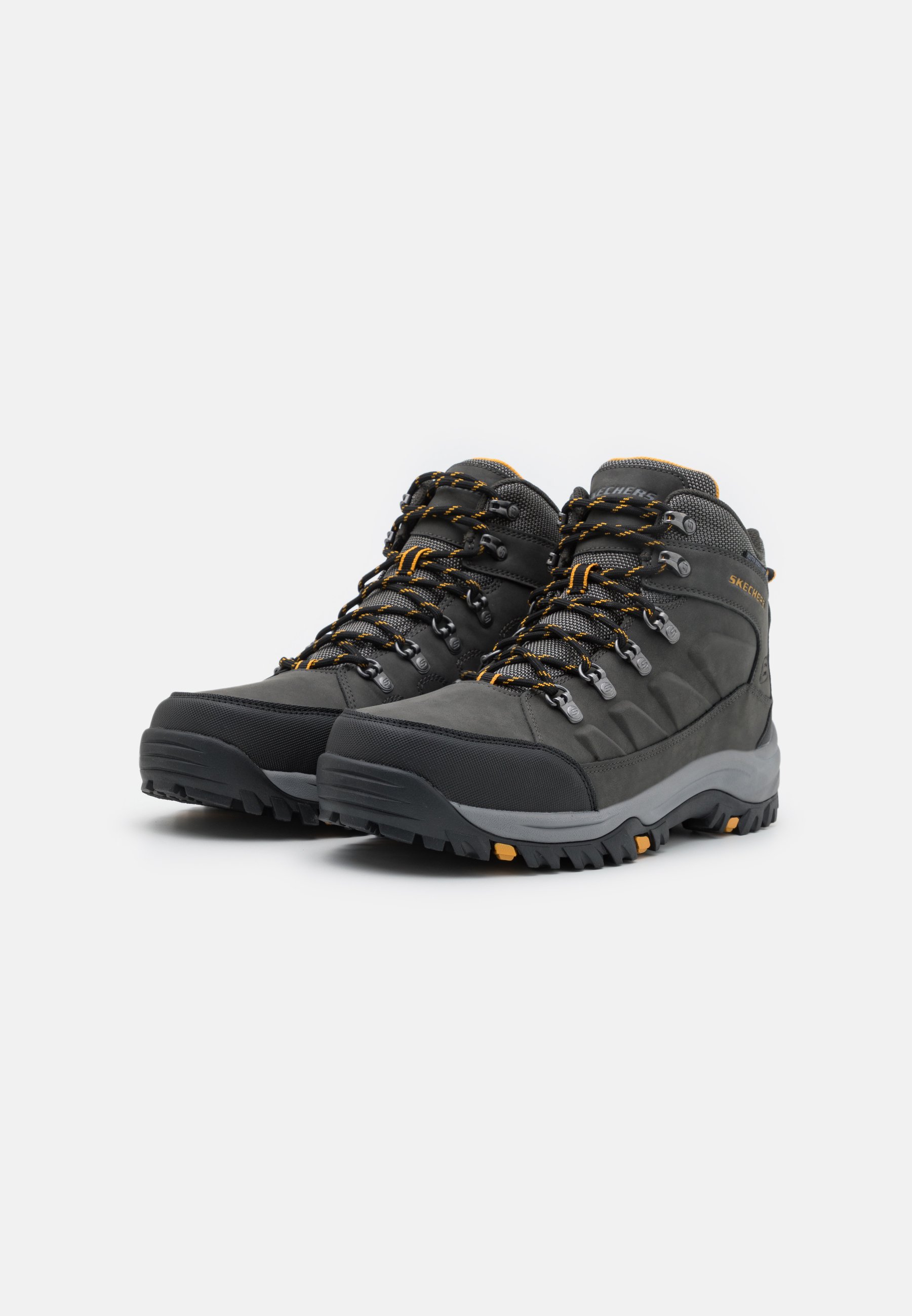 Skechers RELMENT - Lace-up ankle boots - char/dark grey
