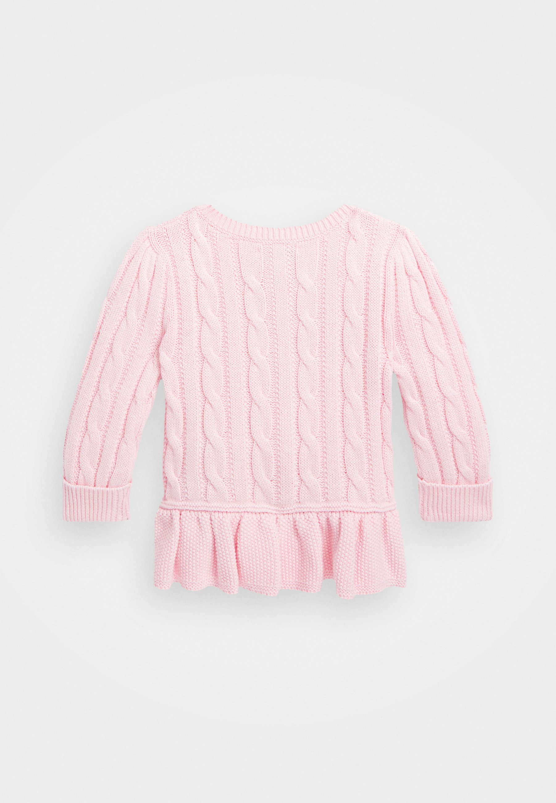 Polo Ralph Lauren PEPLUM CARDI - Cardigan - hint of pink/pink