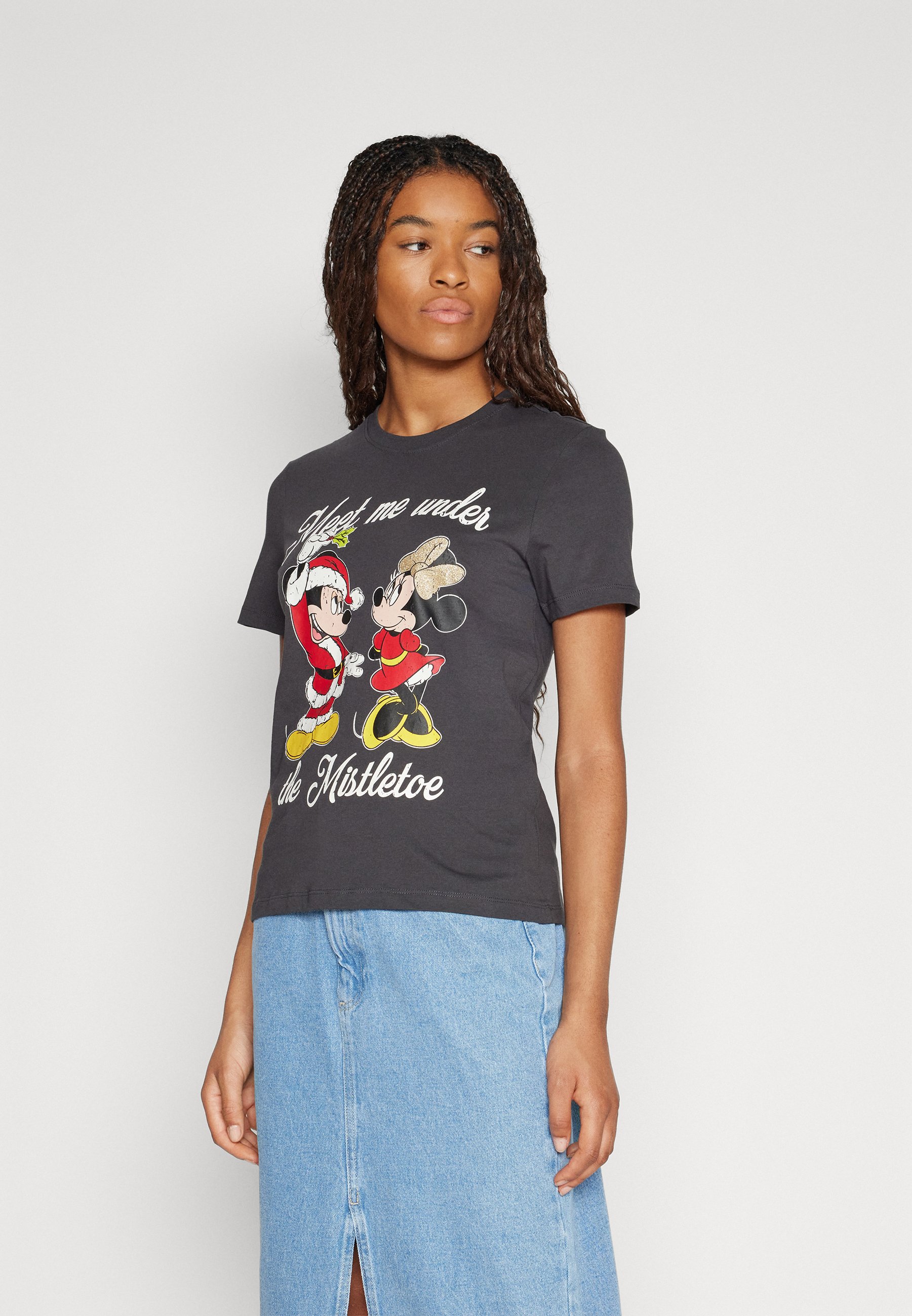 ONLY ONLJULES XMAS BOX - Print T-shirt - phantom/anthracite