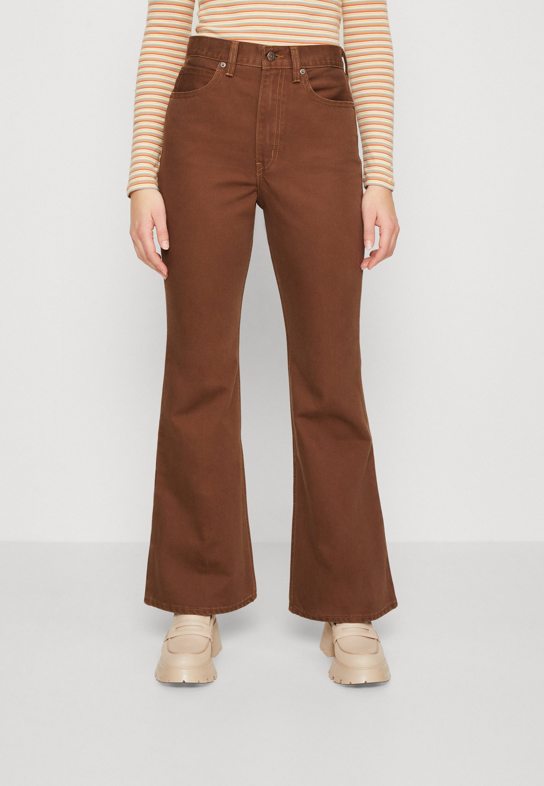 Levi's® MOVIN ON 70S HIGH FLARE - Flared Jeans - fondue fudge/brown