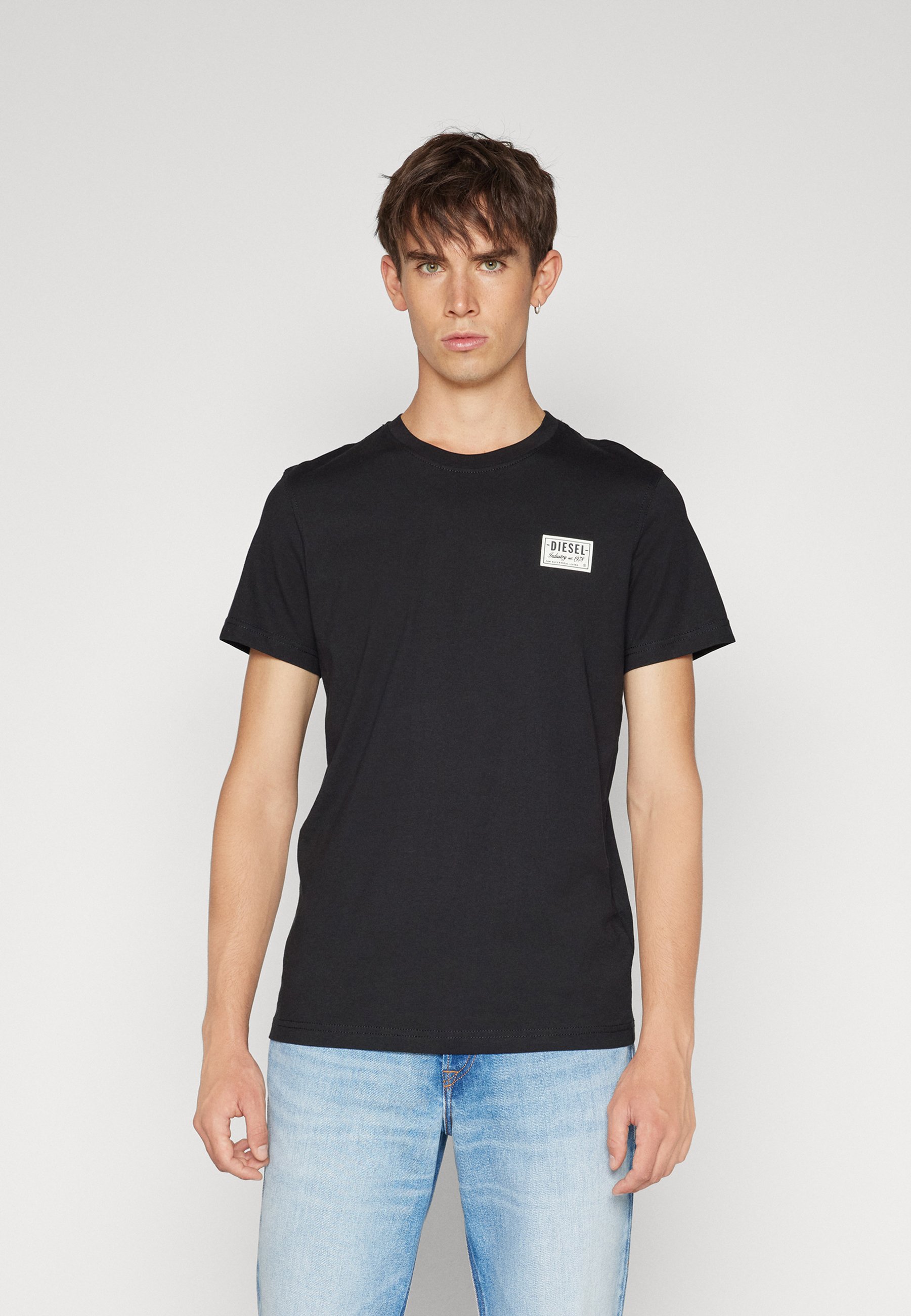 Diesel DIEGOR UNISEX - Basic T-shirt - black/white