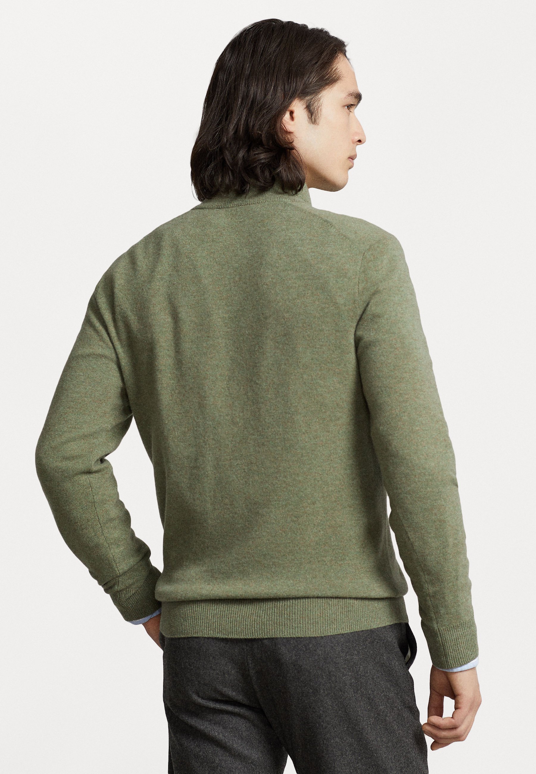 Polo Ralph Lauren LONG SLEEVE - Jumper - woodland heather/green