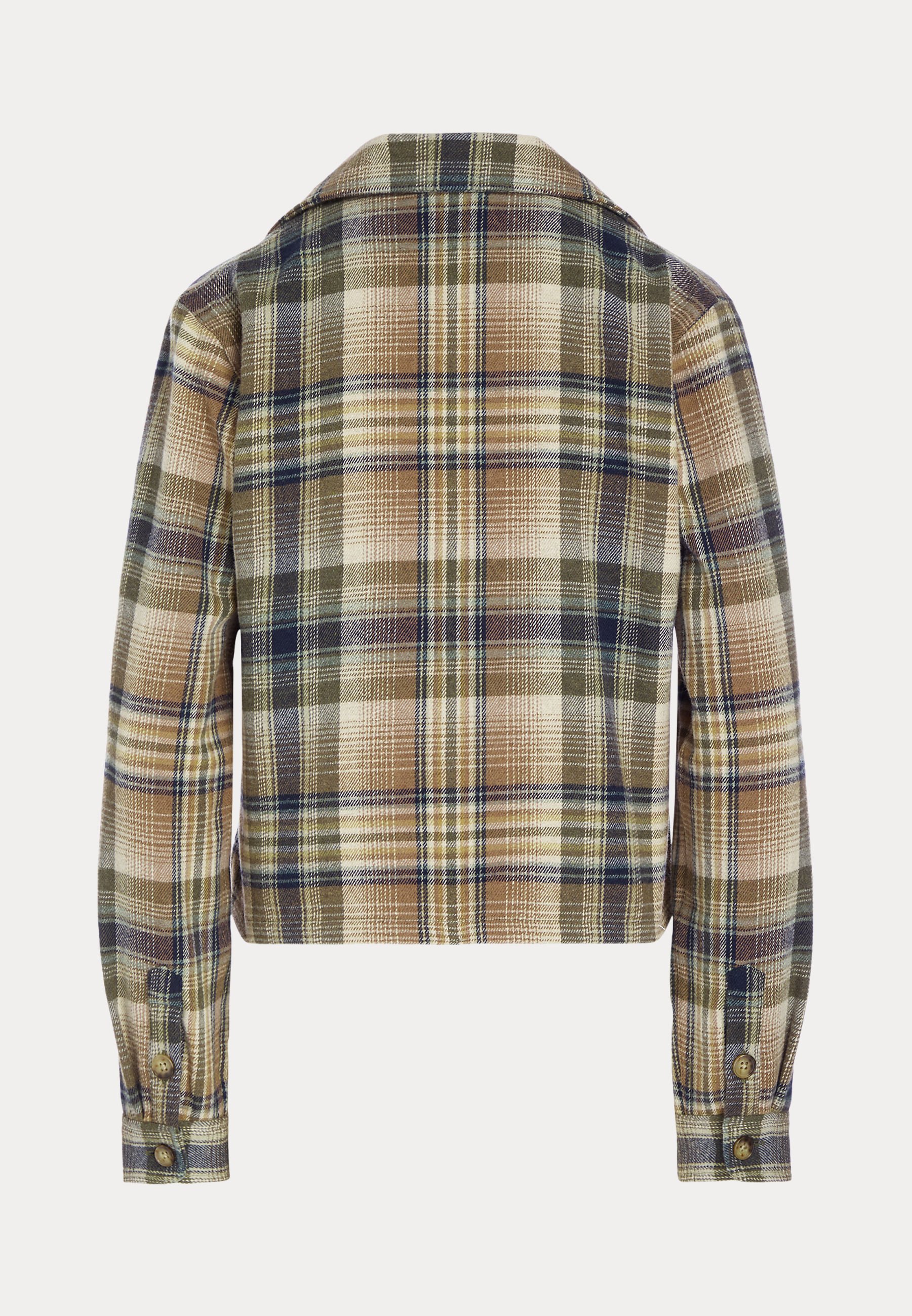 Polo Ralph Lauren LONG SLEEVE BUTTON FRONT SHIRT - Button-down blouse - brown/olive/brown