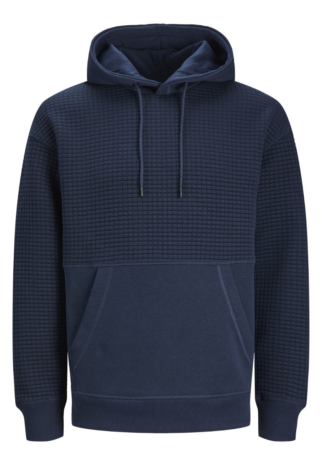 Jack &Jones JCOBLACK STRUCTURE - Hoodie - navy blazer detail no badge/dark blue