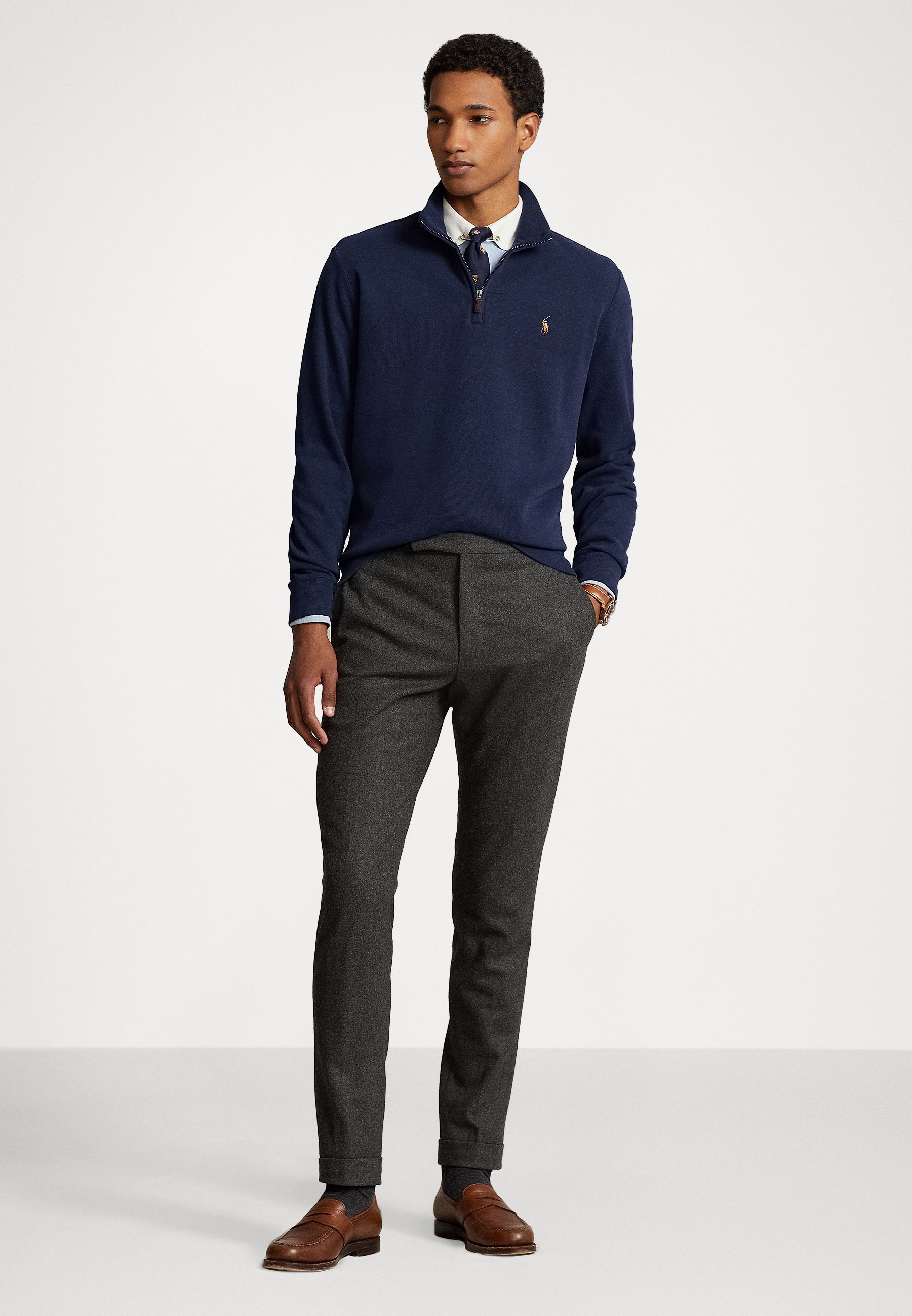 Polo Ralph Lauren LONG SLEEVE - Jumper - cruise navy/dark blue