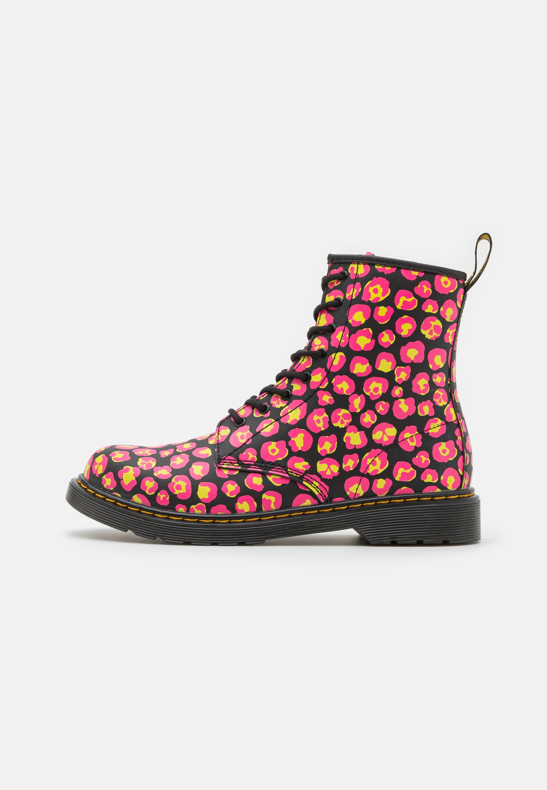 Dr. Martens 1460  - Lace-up ankle boots - black/pink hydro/black
