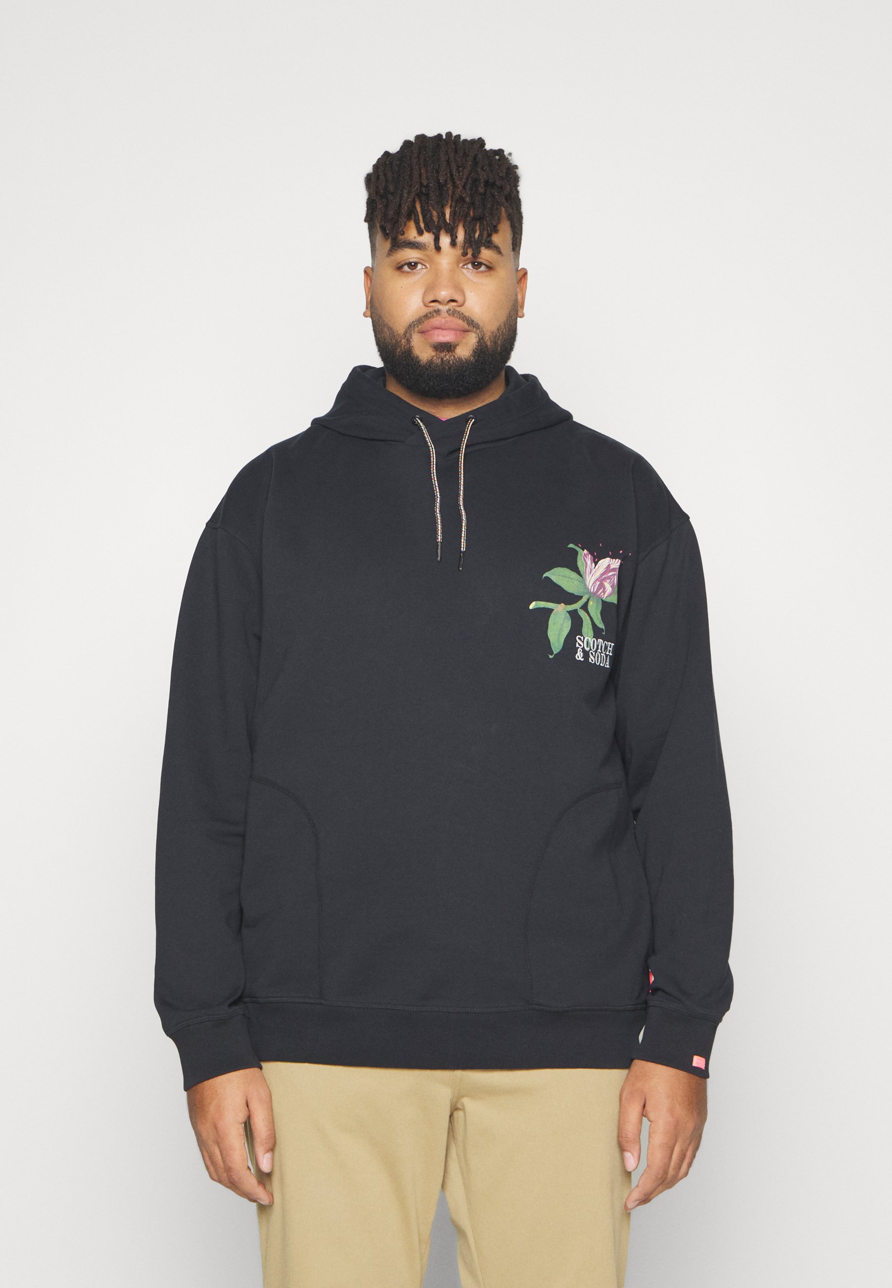 Scotch & Soda ARTWORK RELAXED FIT HOODIE - Sweatshirt - black