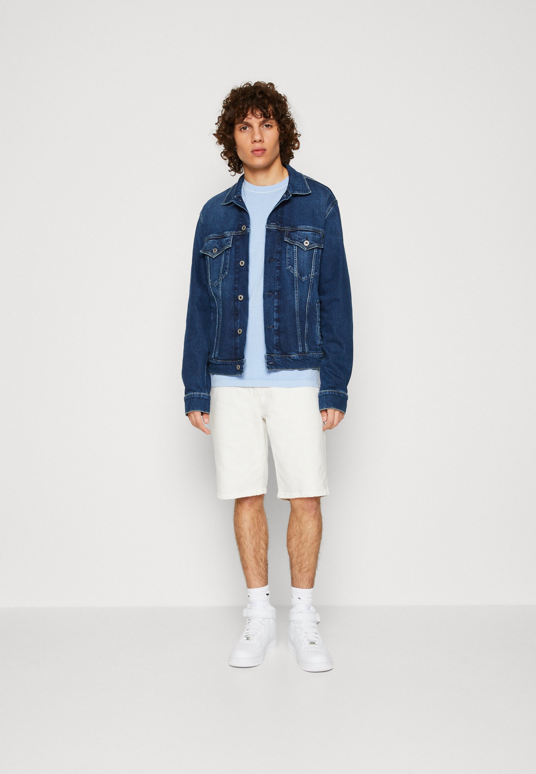 Scotch & Soda RALSTON GARMENT DYE - Denim shorts - white