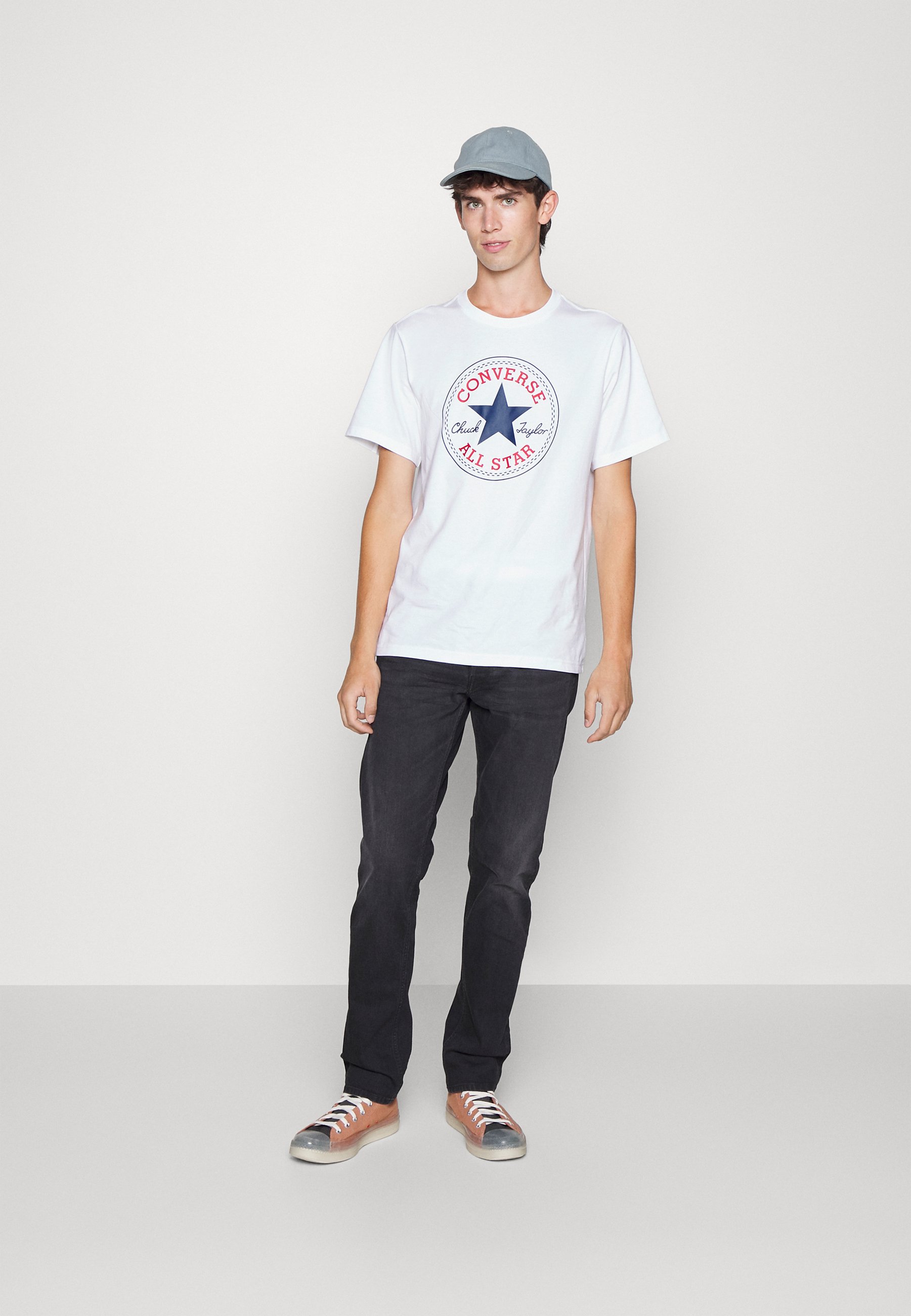 Converse GO TO CHUCK TAYLOR CLASSIC PATCH TEE UNISEX - Print T-shirt - white