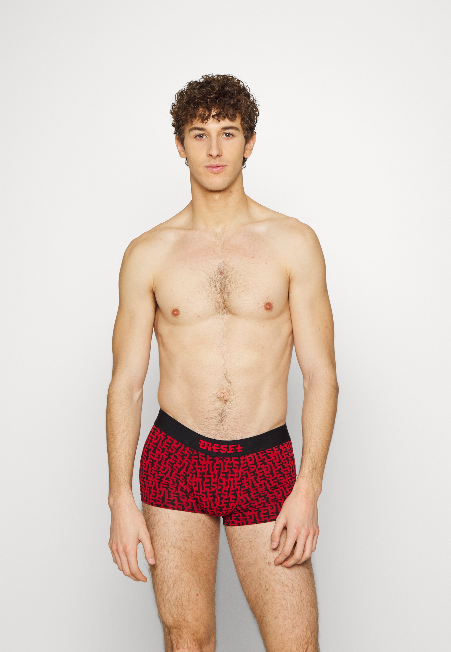 Diesel UMBX-DAMIEN - Pants - black/red/black