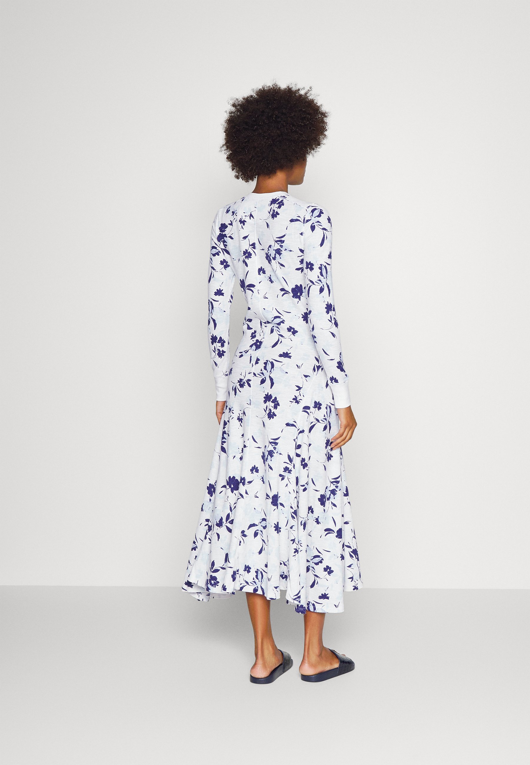 Polo Ralph Lauren LONG SLEEVE DAY DRESS - Jumper dress - multi-coloured/white