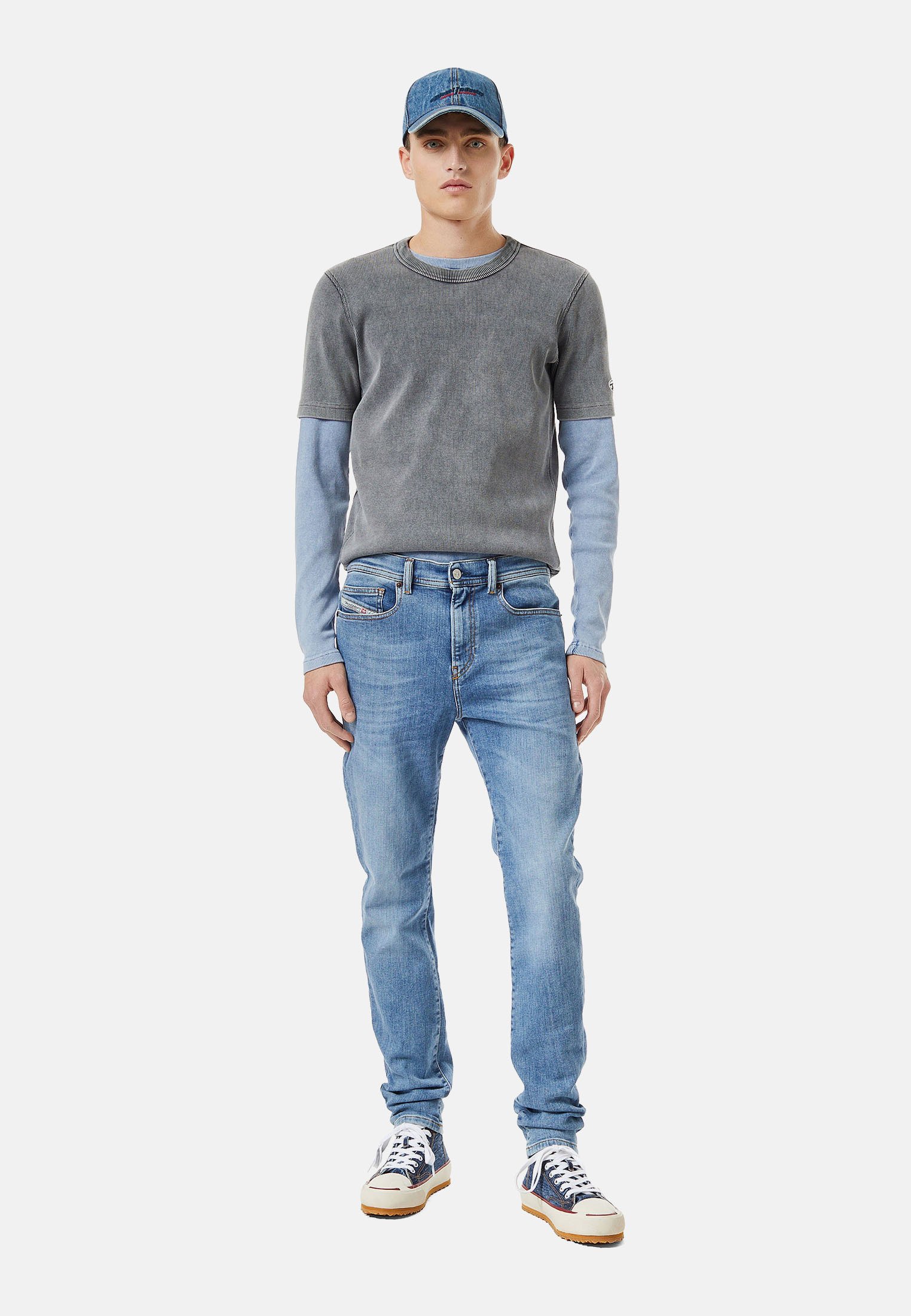 Diesel Slim fit jeans - medium blue/blue denim