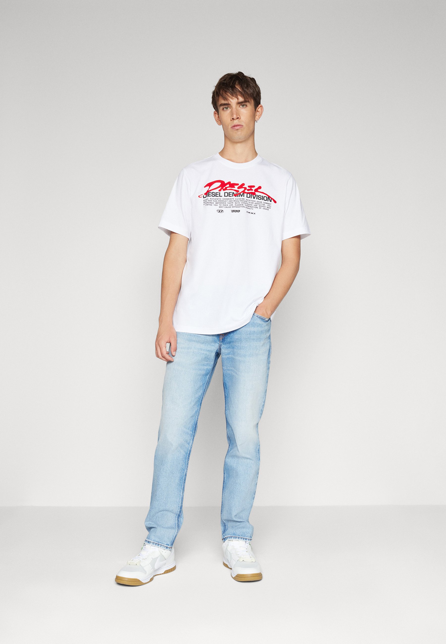 Diesel JUST UNISEX - Print T-shirt - white
