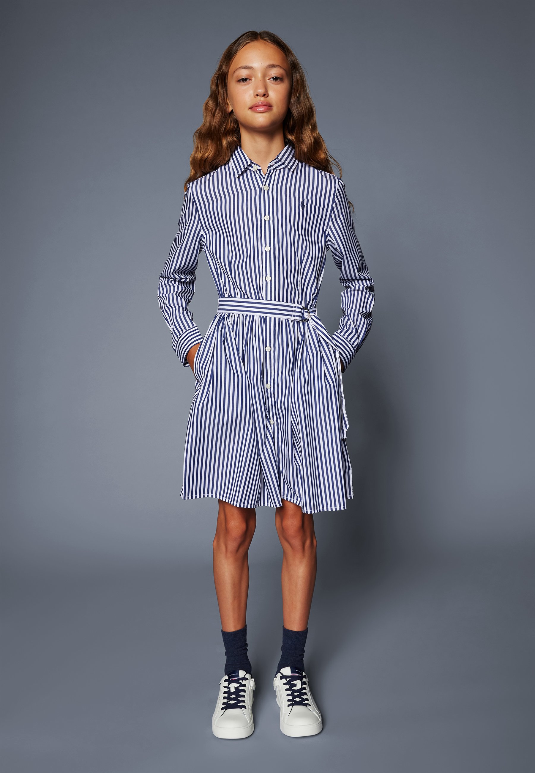 Polo Ralph Lauren DRESSES  - Shirt dress - navy/multicoloured/dark blue