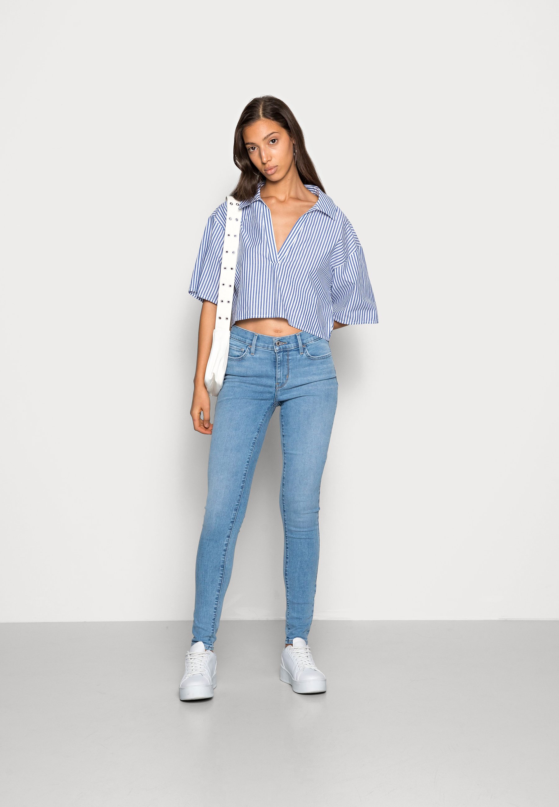 Levi's® 710™ SUPER SKINNY - Jeans Skinny Fit - ontario trip/light-blue denim