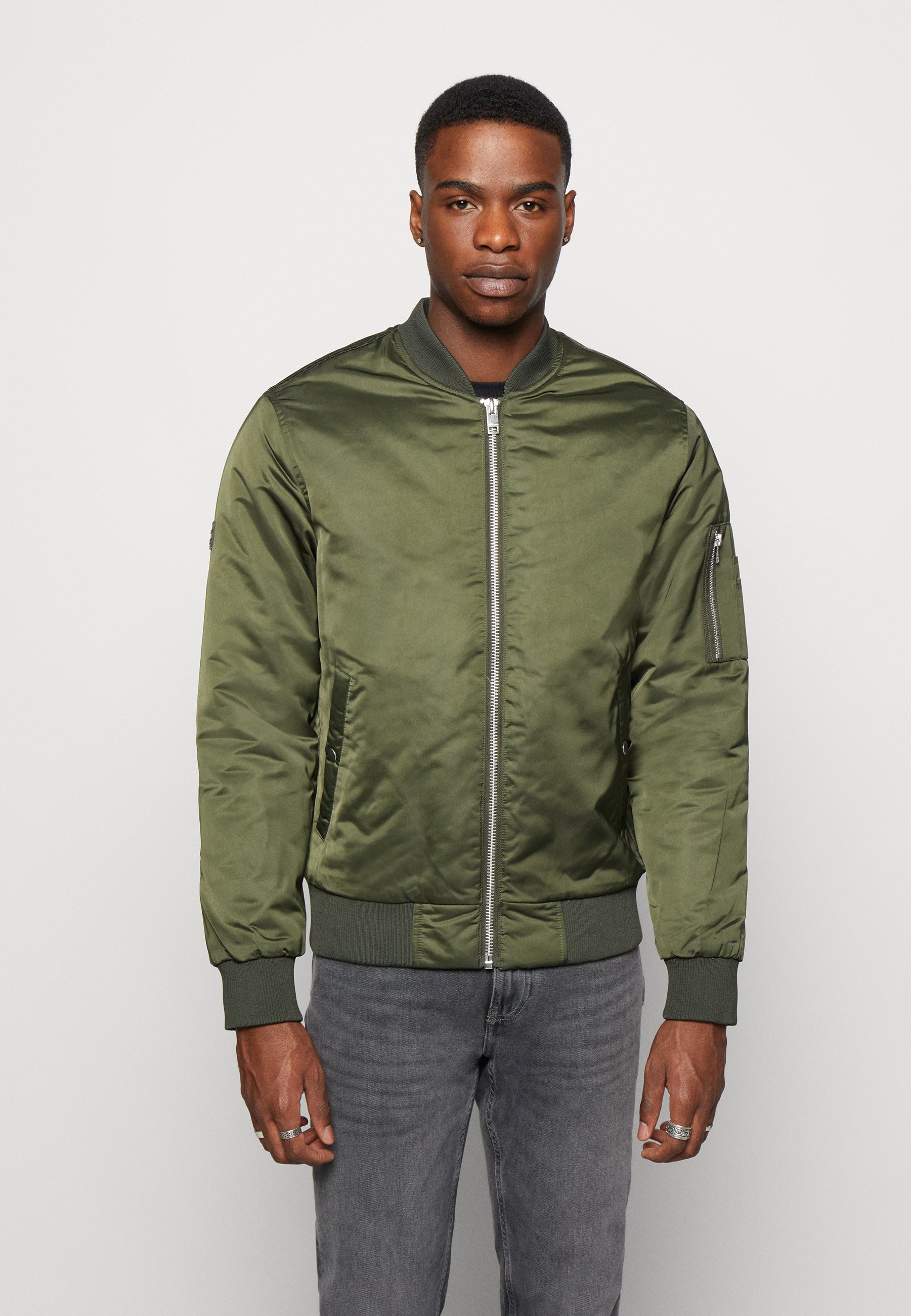 Jack &Jones JJTERRY JACKET - Bomber Jacket - rosin/mottled olive