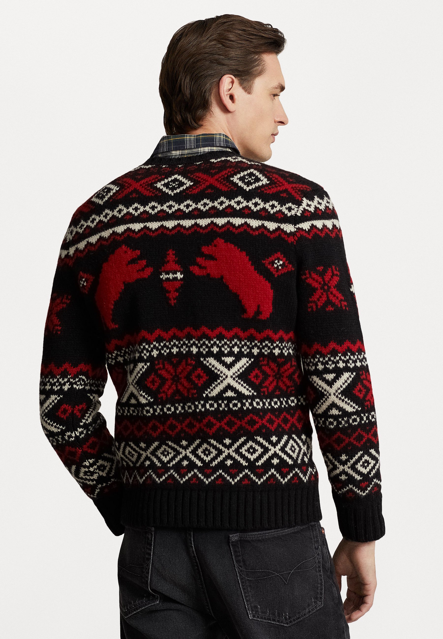 Polo Ralph Lauren LONG SLEEVE - Jumper - black combo/black