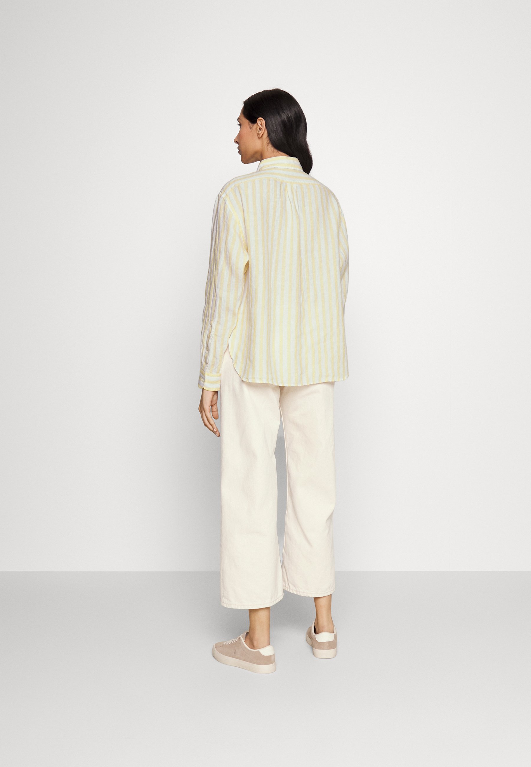 Polo Ralph Lauren LONG SLEEVE - Button-down blouse - yellow/yellow