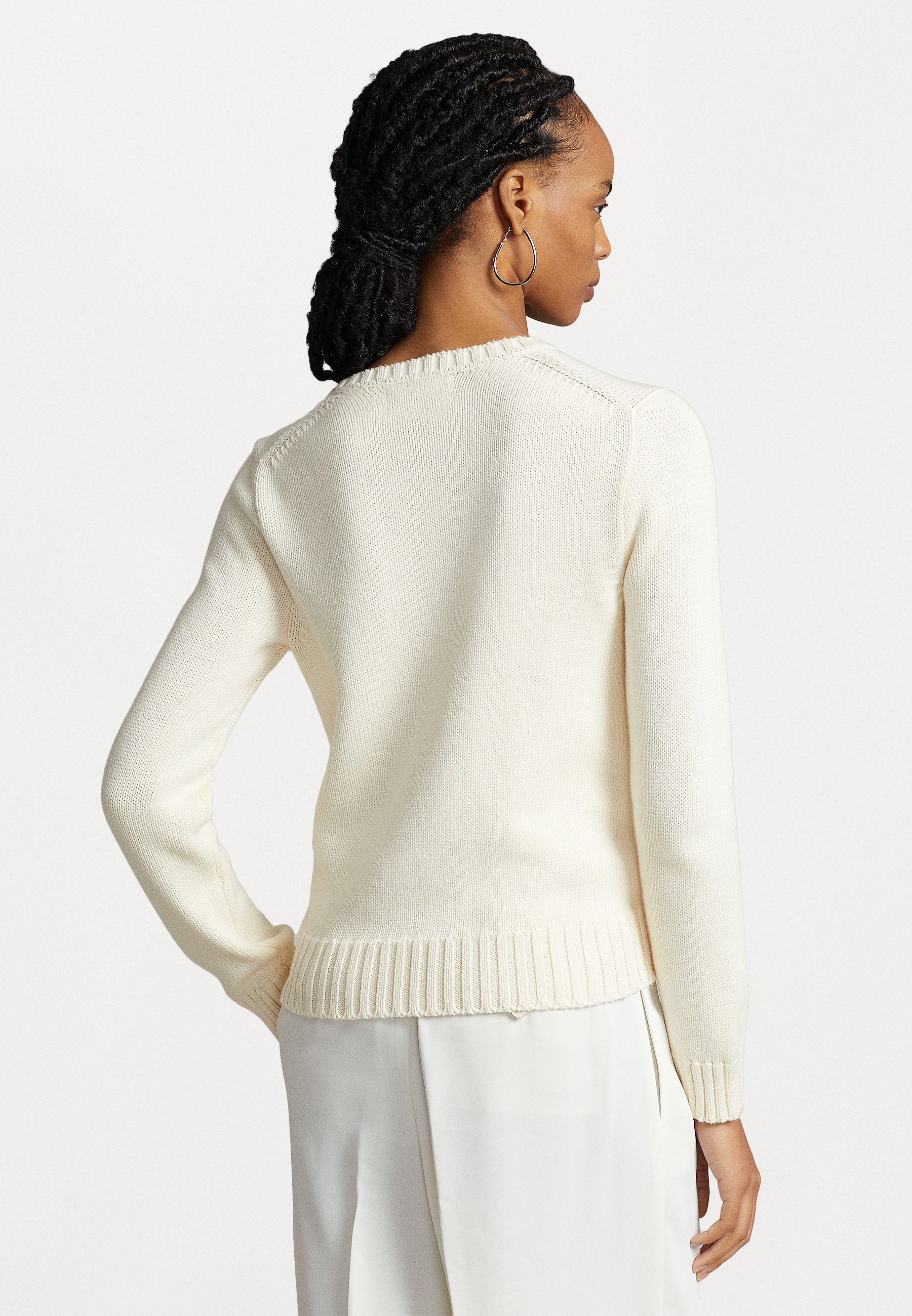 Polo Ralph Lauren FLAG  - Jumper - cream/off-white