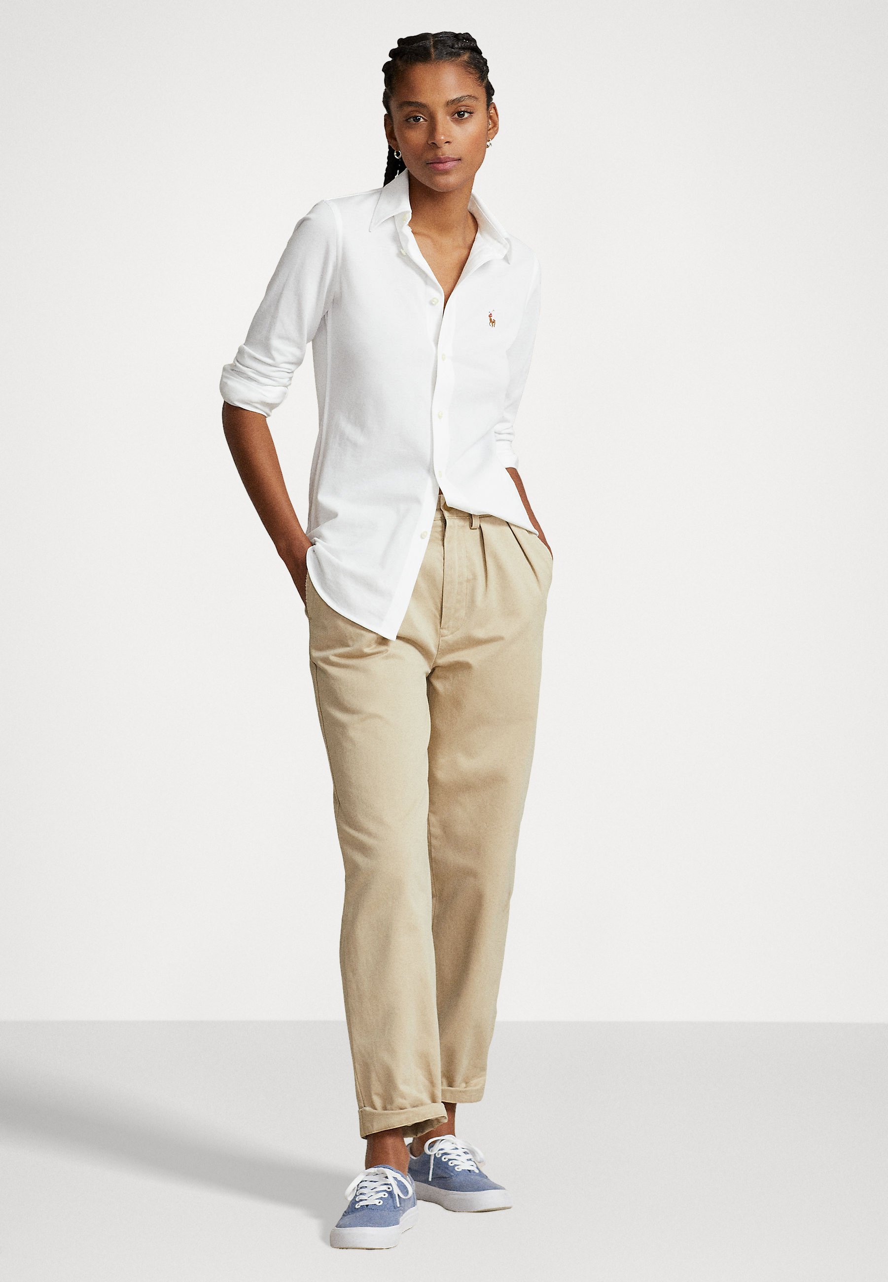 Polo Ralph Lauren OXFORD SHIRT - Button-down blouse - white