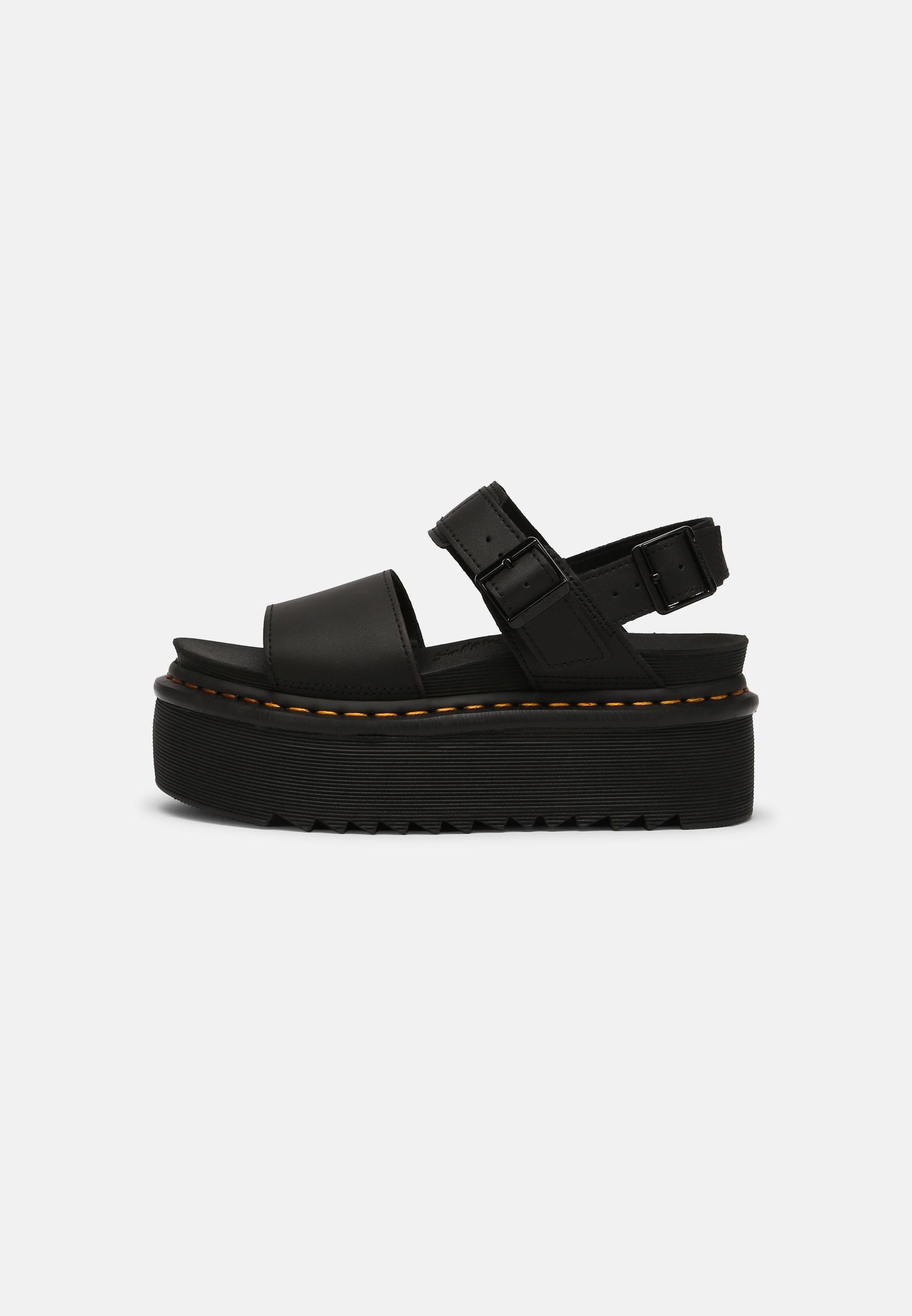 Dr. Martens VOSS QUAD - Platform sandals - black hydro/black