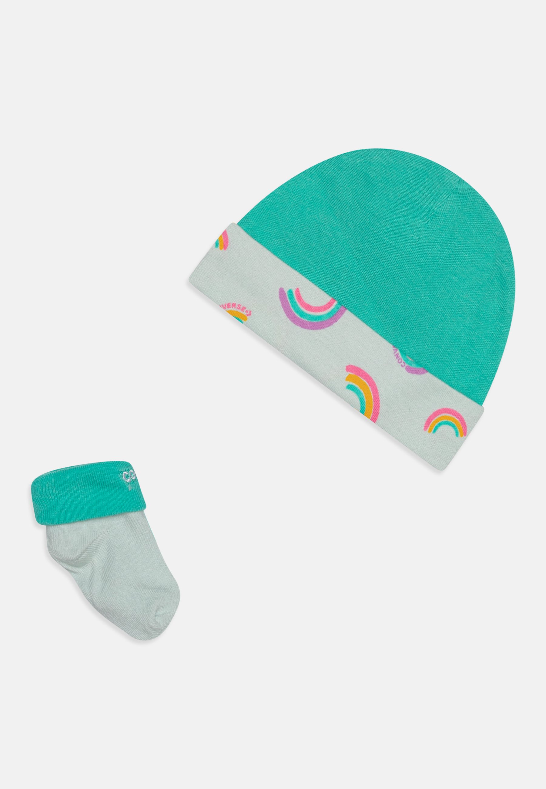 Converse RAINBOWS HAT BOOTIE SET - Socks - chance of rain/light blue