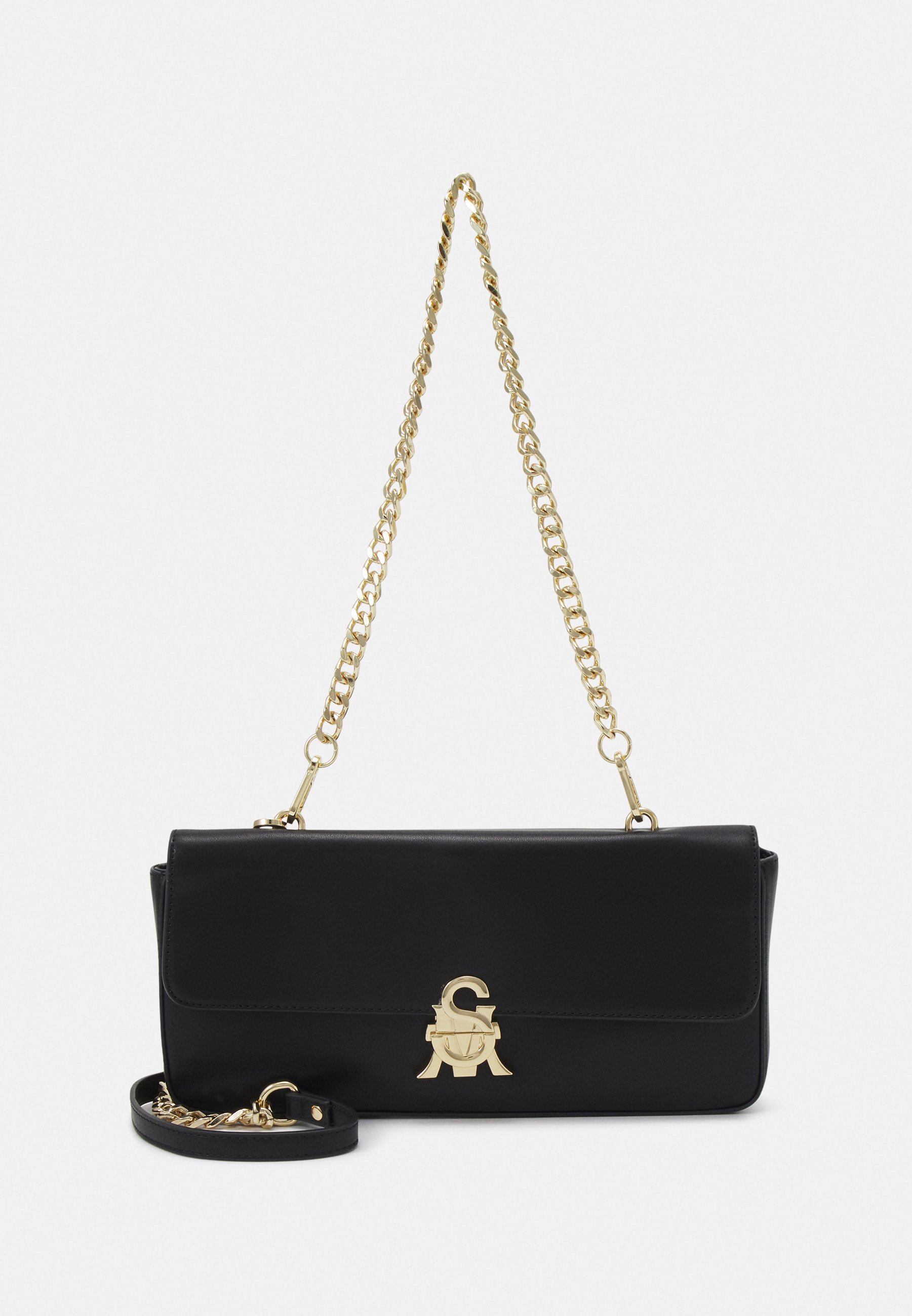 Steve Madden BVERLIN - Handbag - black/gold/black