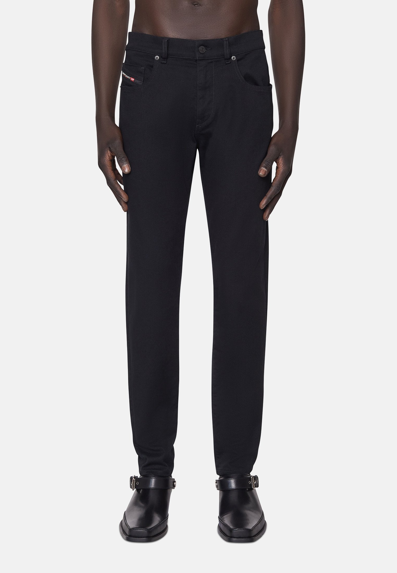 Diesel D-STRUKT - Slim fit jeans - black dark grey/black