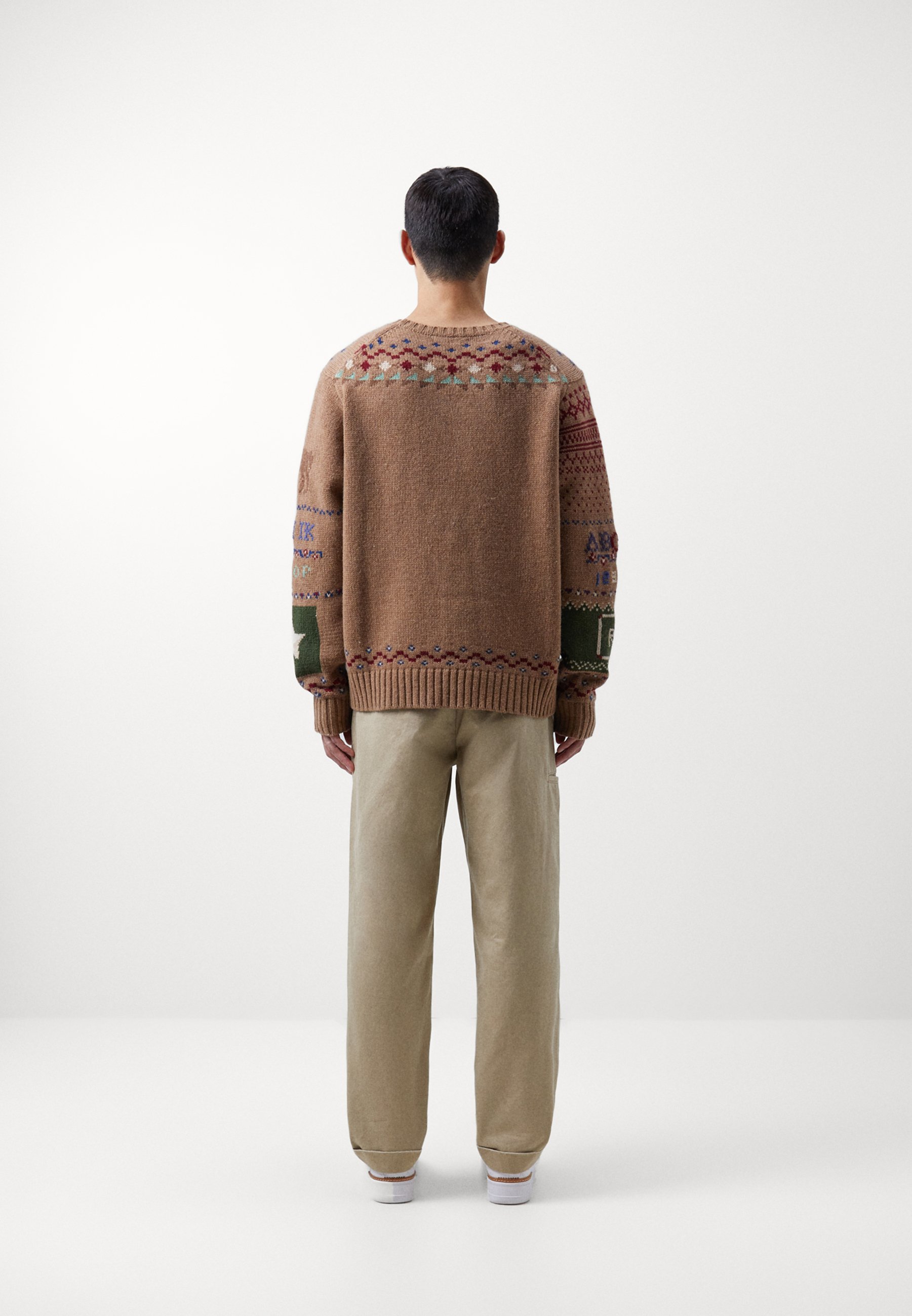 Polo Ralph Lauren POLO X ELEMENT WOOL SWEATER - Jumper - brown multi/light brown