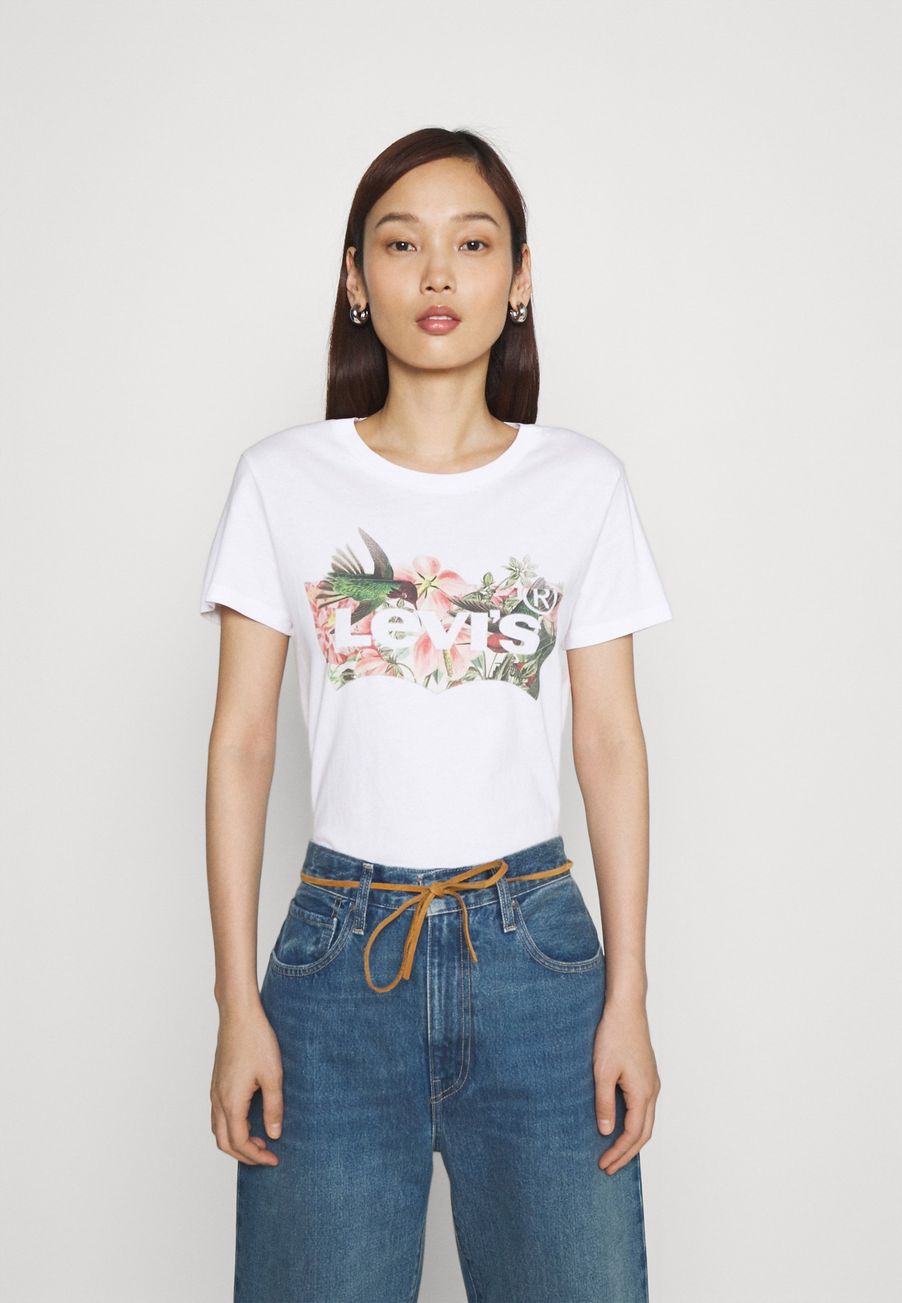 Levi's® THE PERFECT TEE - Print T-shirt - white