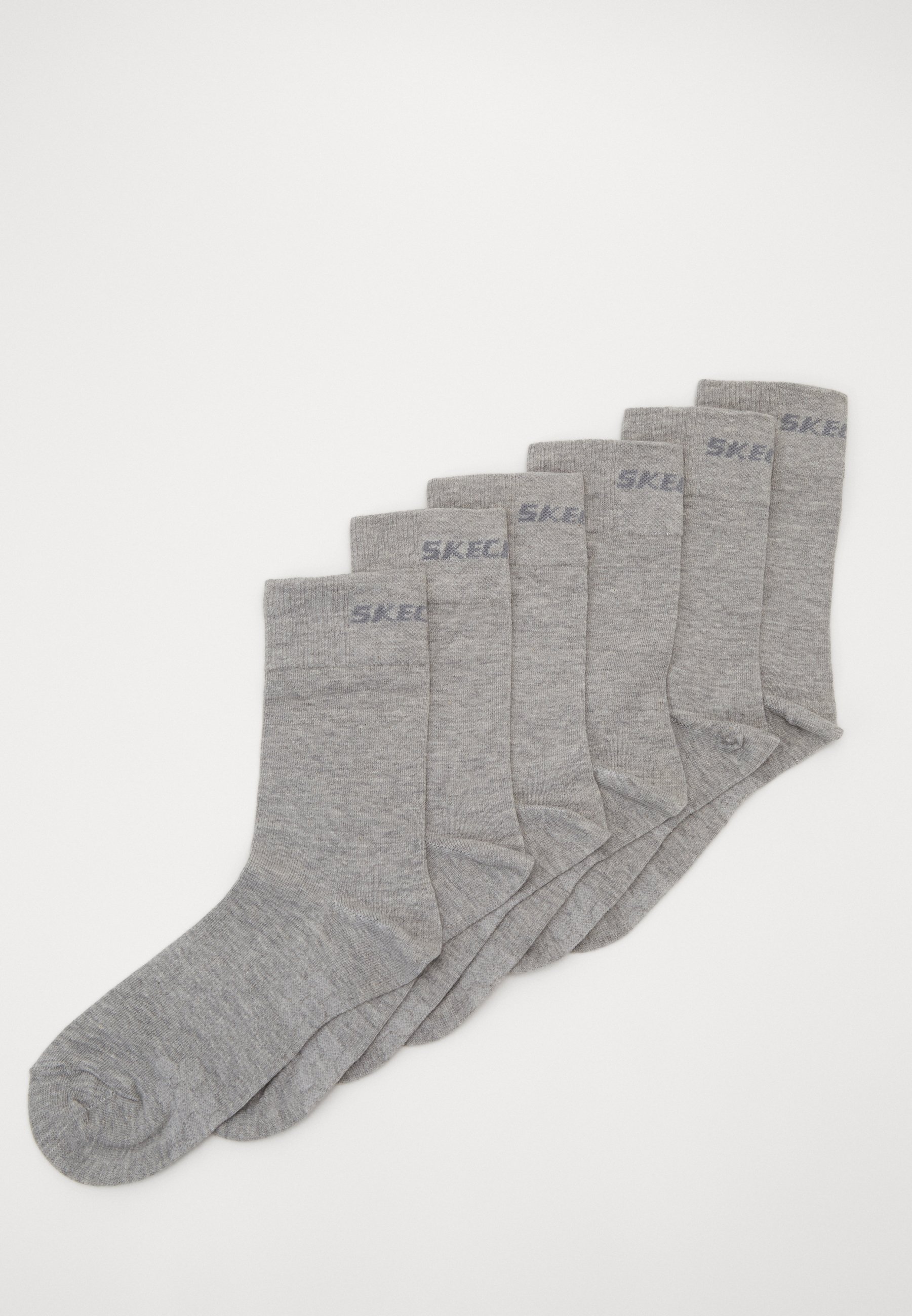 Skechers BASIC  6 PACK - Socks - light grey melange/light grey